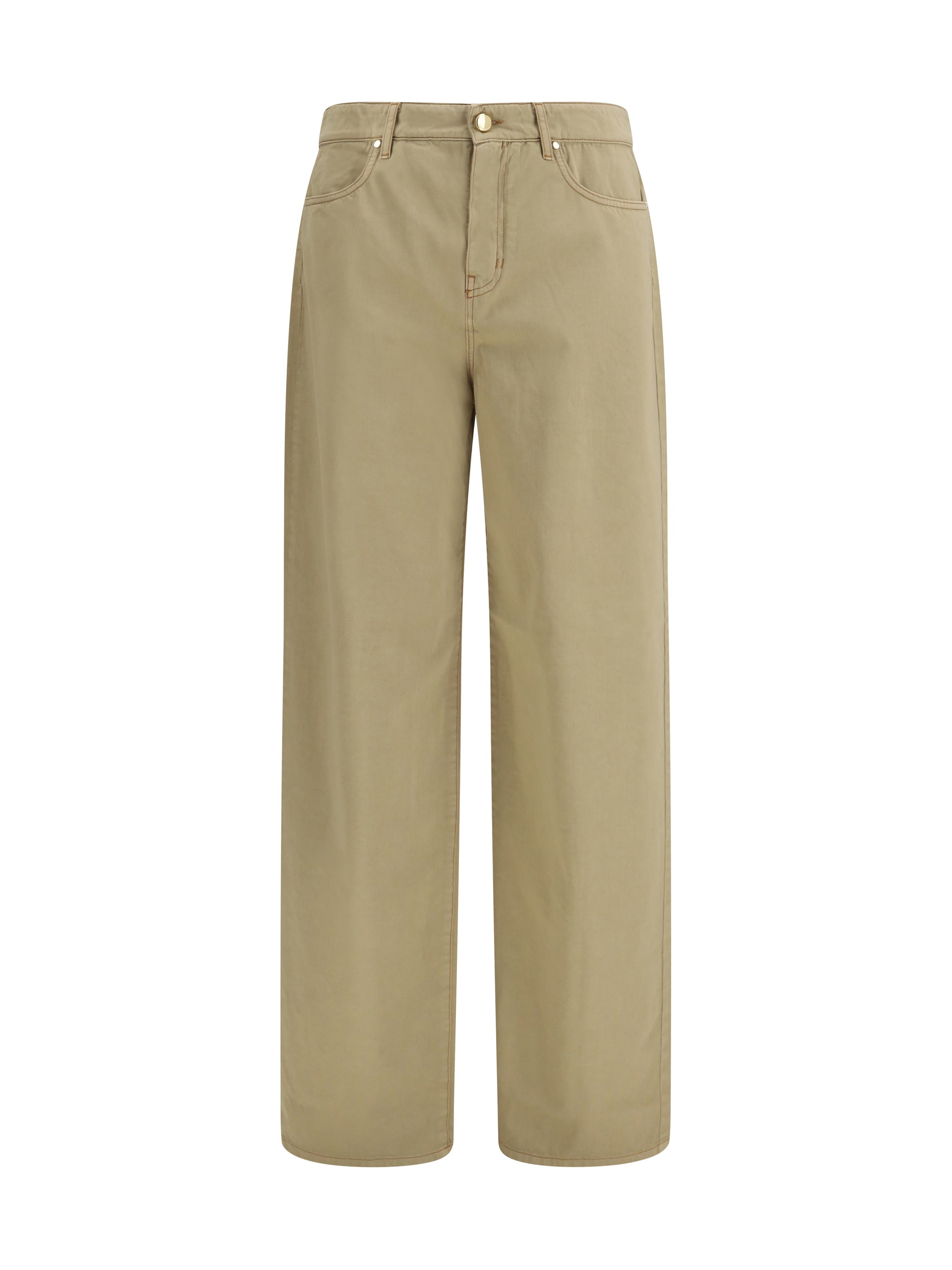 Max Mara Studio Women Baggy Pants In Pure Cotton Satin MAX MARA STUDIO
