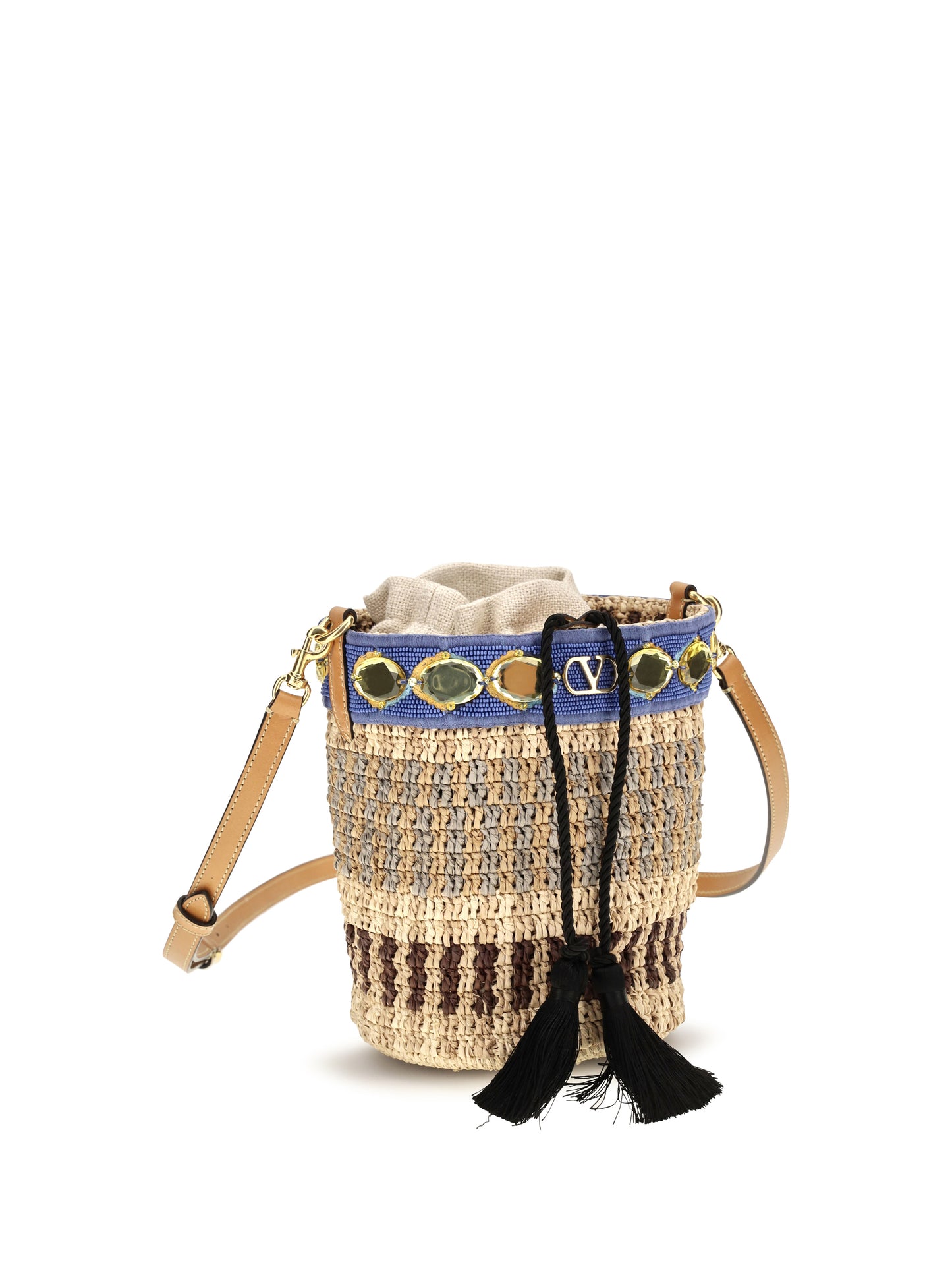 Valentino Garavani Women Mini Raffia Bucket Bag VALENTINO GARAVANI