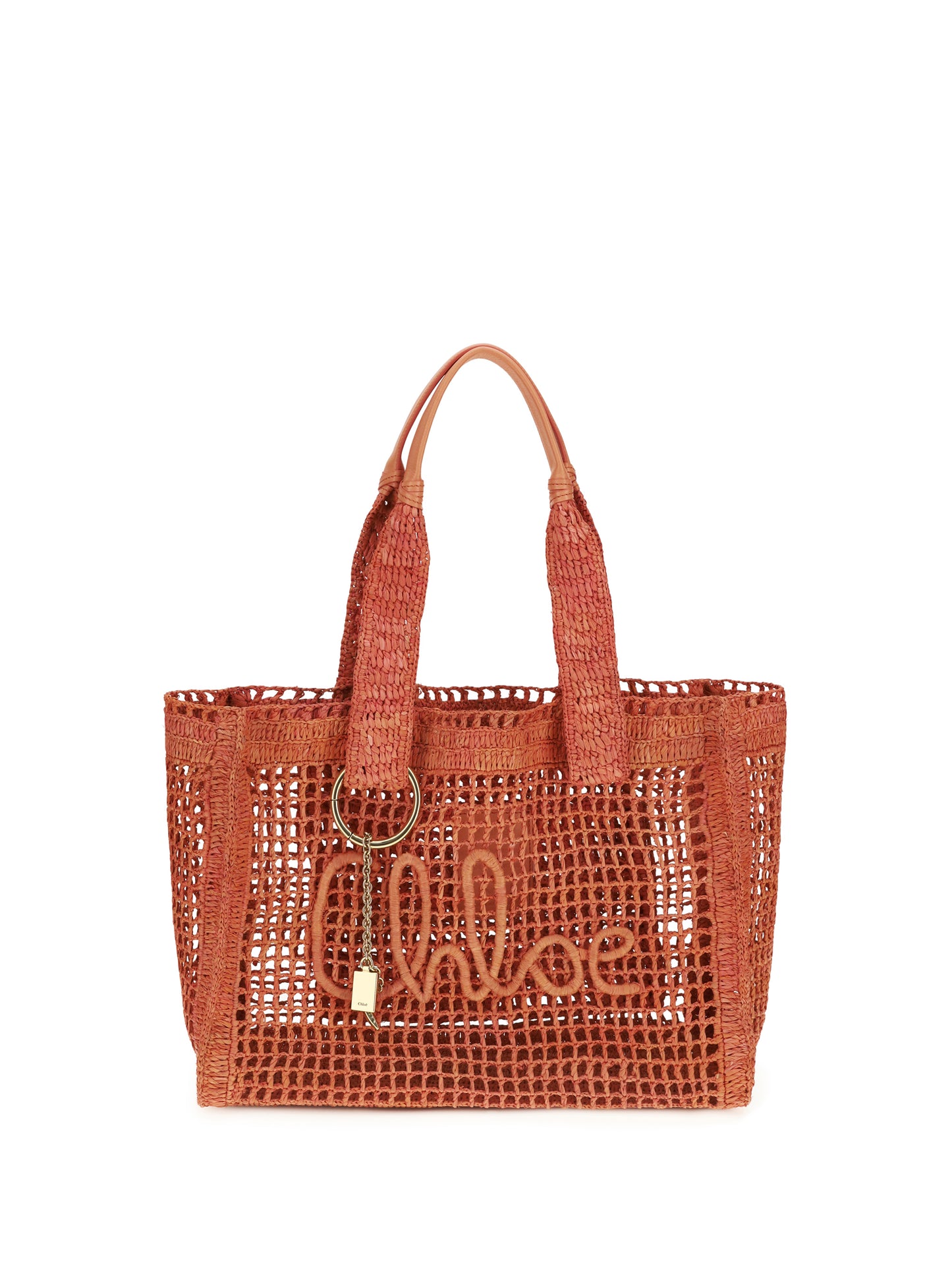 Chloé Women East-West Summer Banana Raffia Tote Bag CHLOE