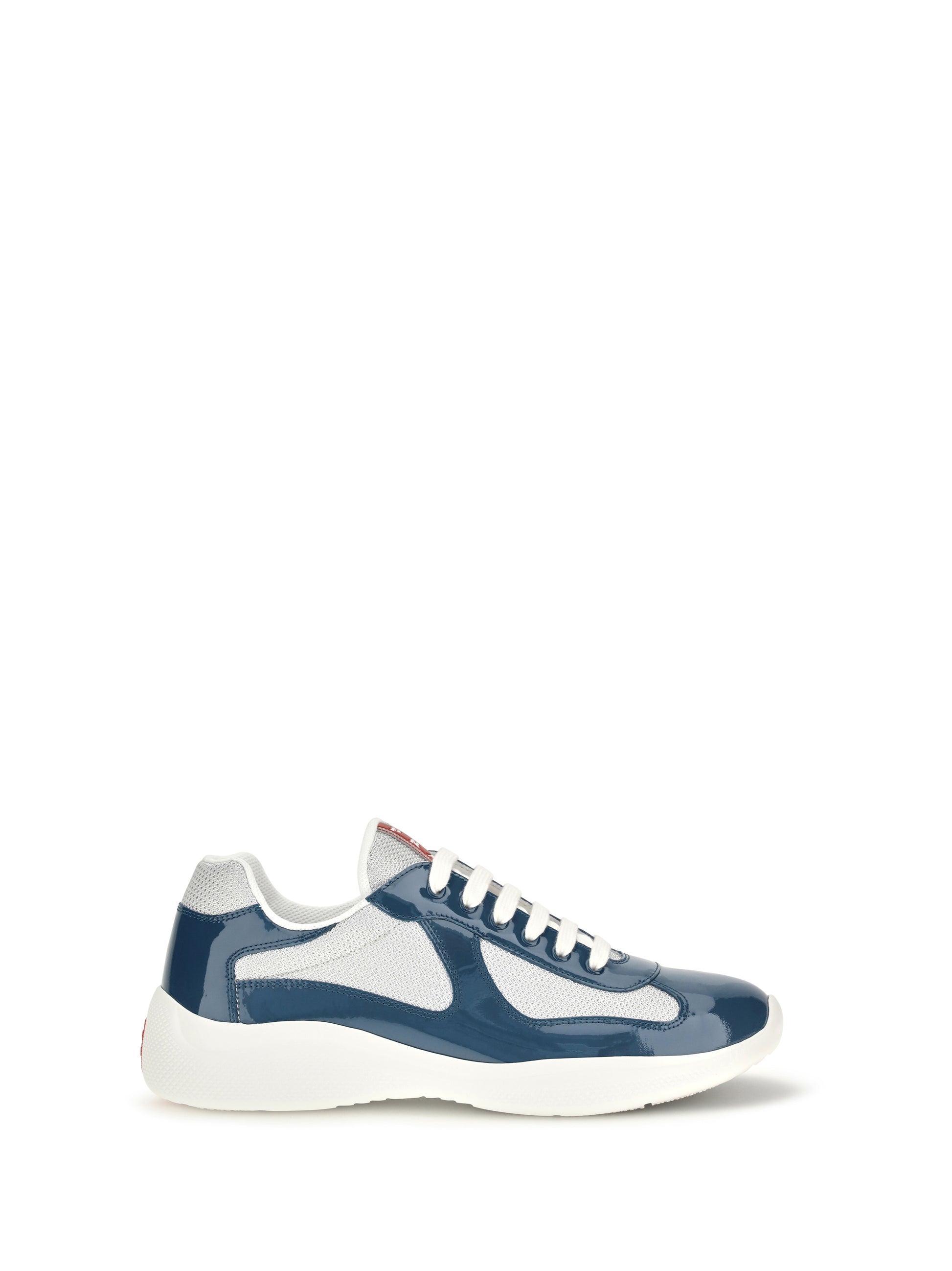 Prada Men America’S Cup Sneakers In Patent Leather And Technical Fabric PRADA