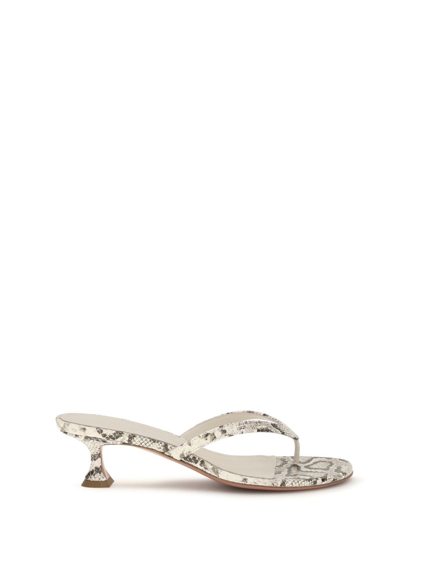 Amina Muaddi Women Snake-Print Juliette Thong Sandals AMINA MUADDI