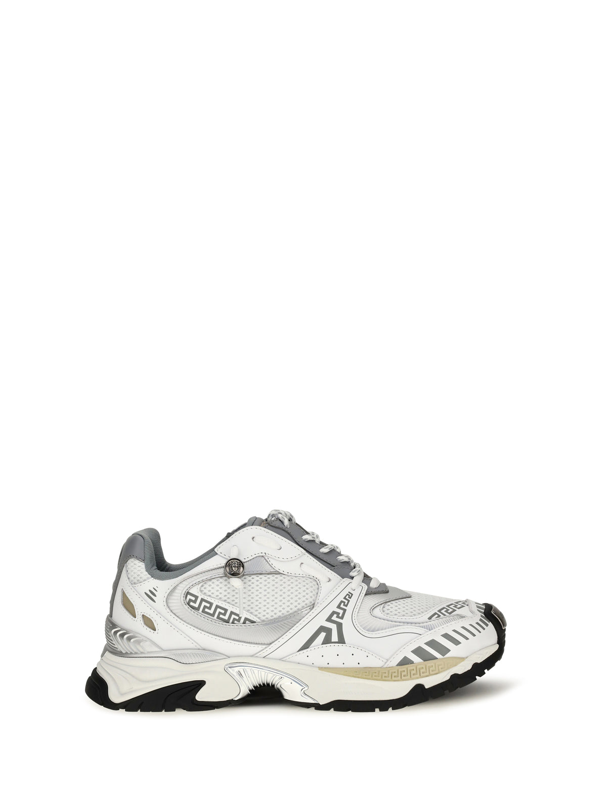Versace Men Icaro Sneakers In Fabric, Mesh And Leather VERSACE
