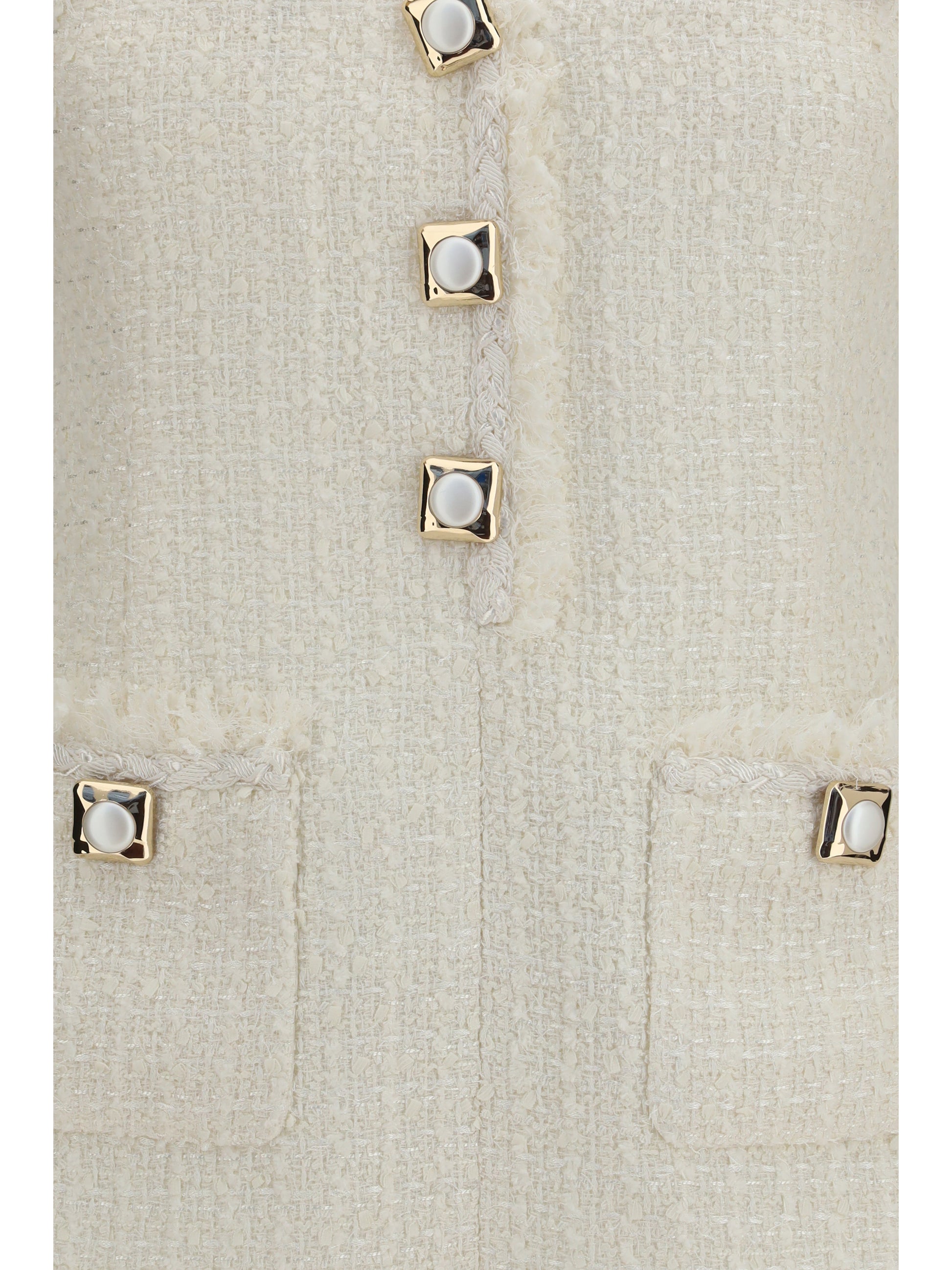 Self-Portrait Women Sleeveless Bouclé Mini Dress SELF-PORTRAIT
