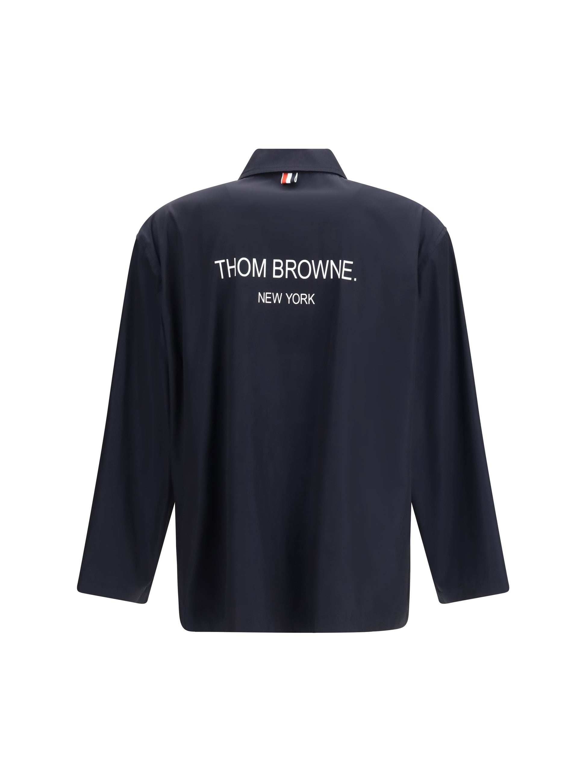 Thom Browne Men Packable Logo Print Jacket THOM BROWNE