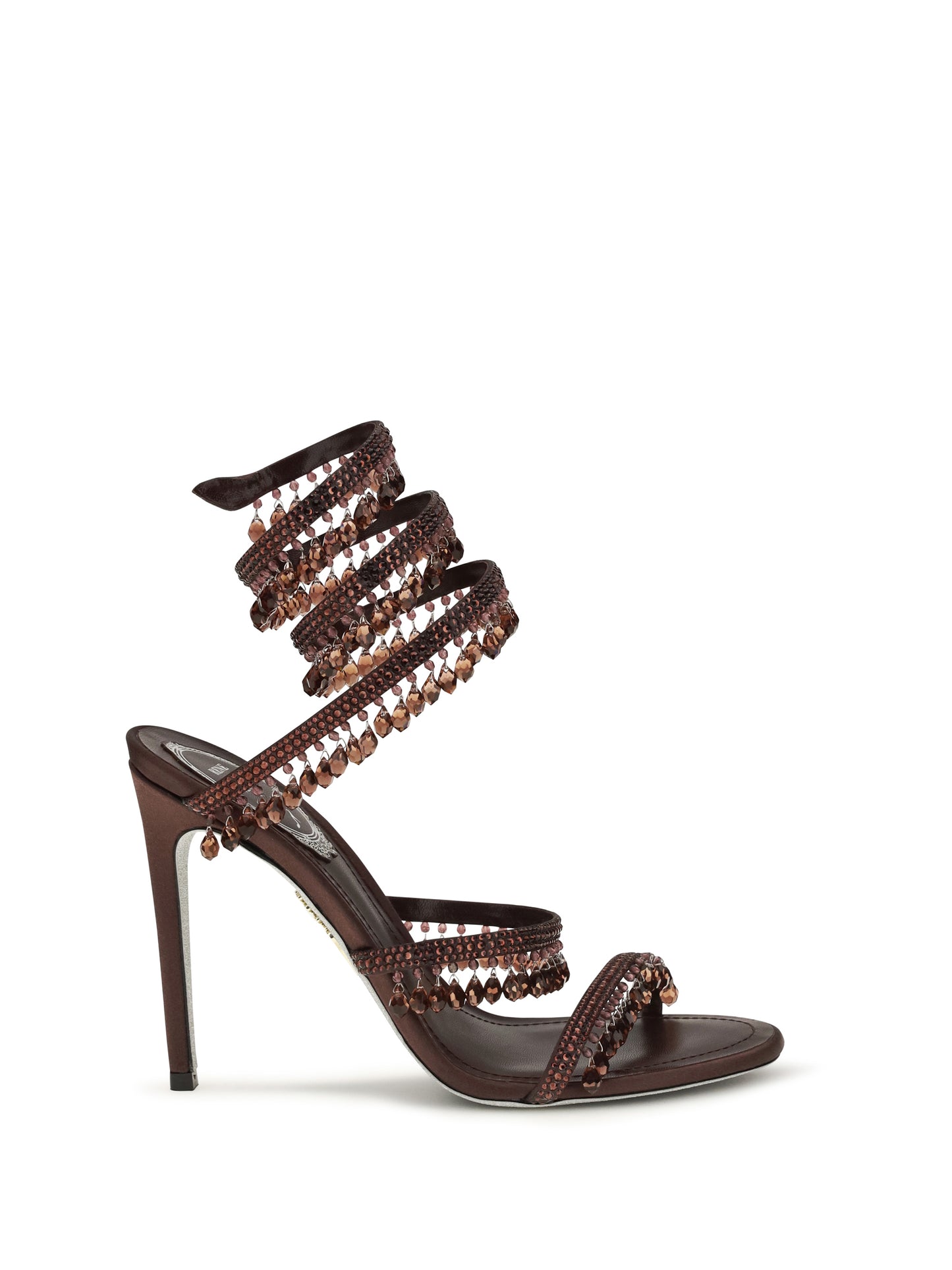 Rene Caovilla Women Chandelier Sandals In Satin RENE CAOVILLA