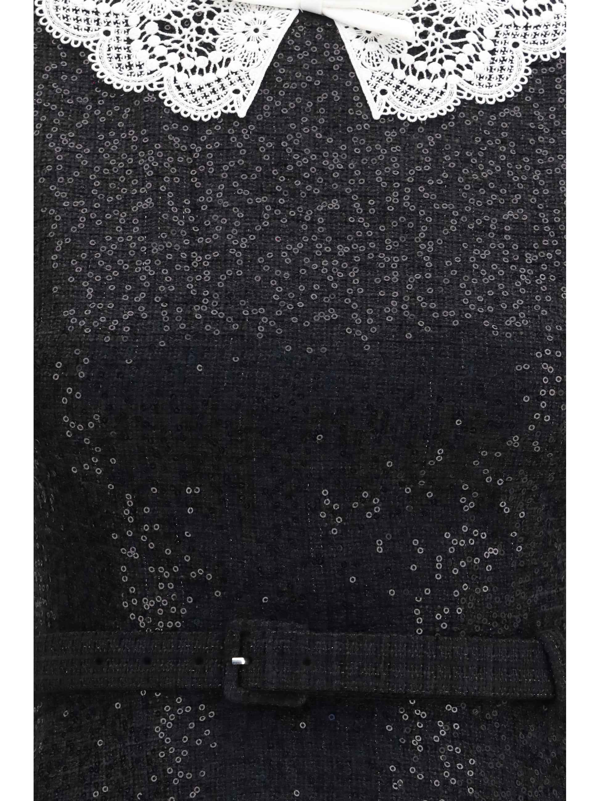 Self-Portrait Women Sequin Bouclé Dress SELF-PORTRAIT