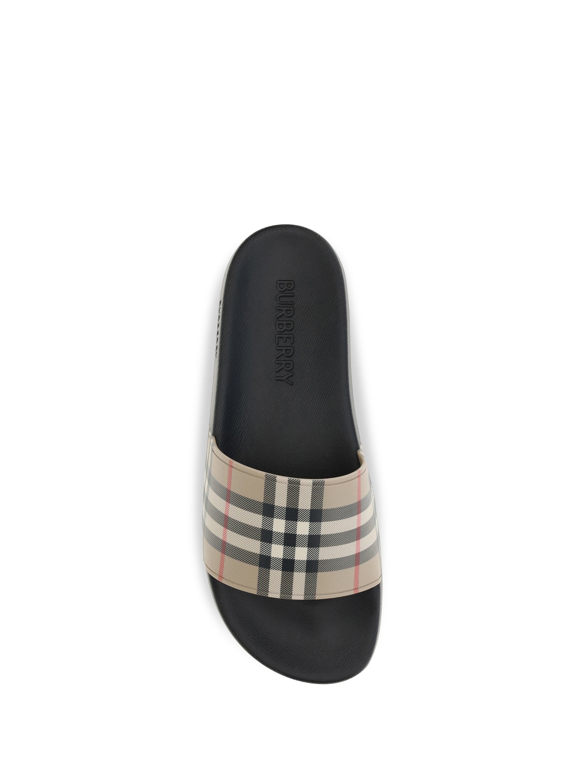 Burberry Men Check Slides BURBERRY