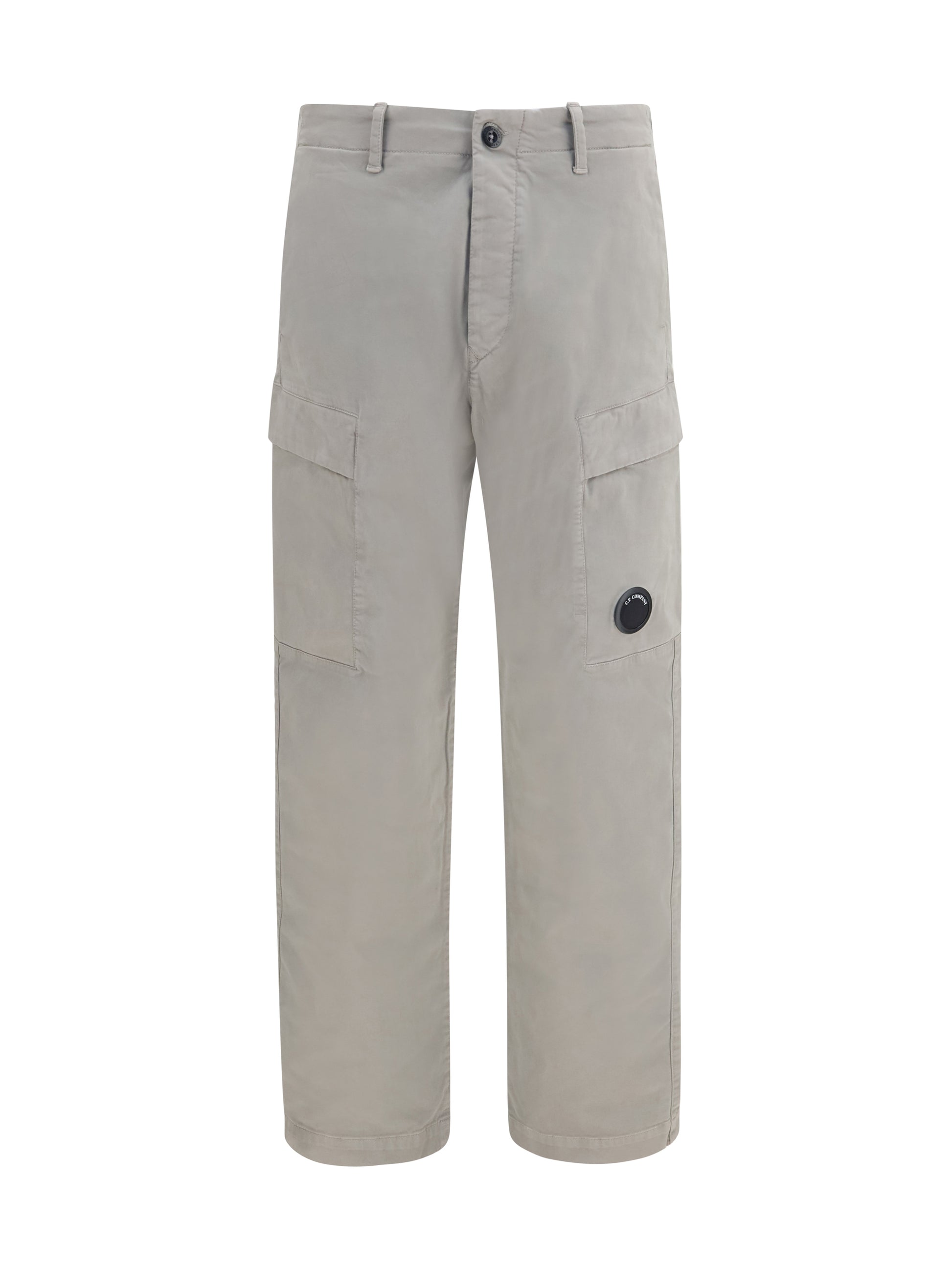 C.P. Company Men Stretch Cotton Satin Cargo Pants C.P. COMPANY