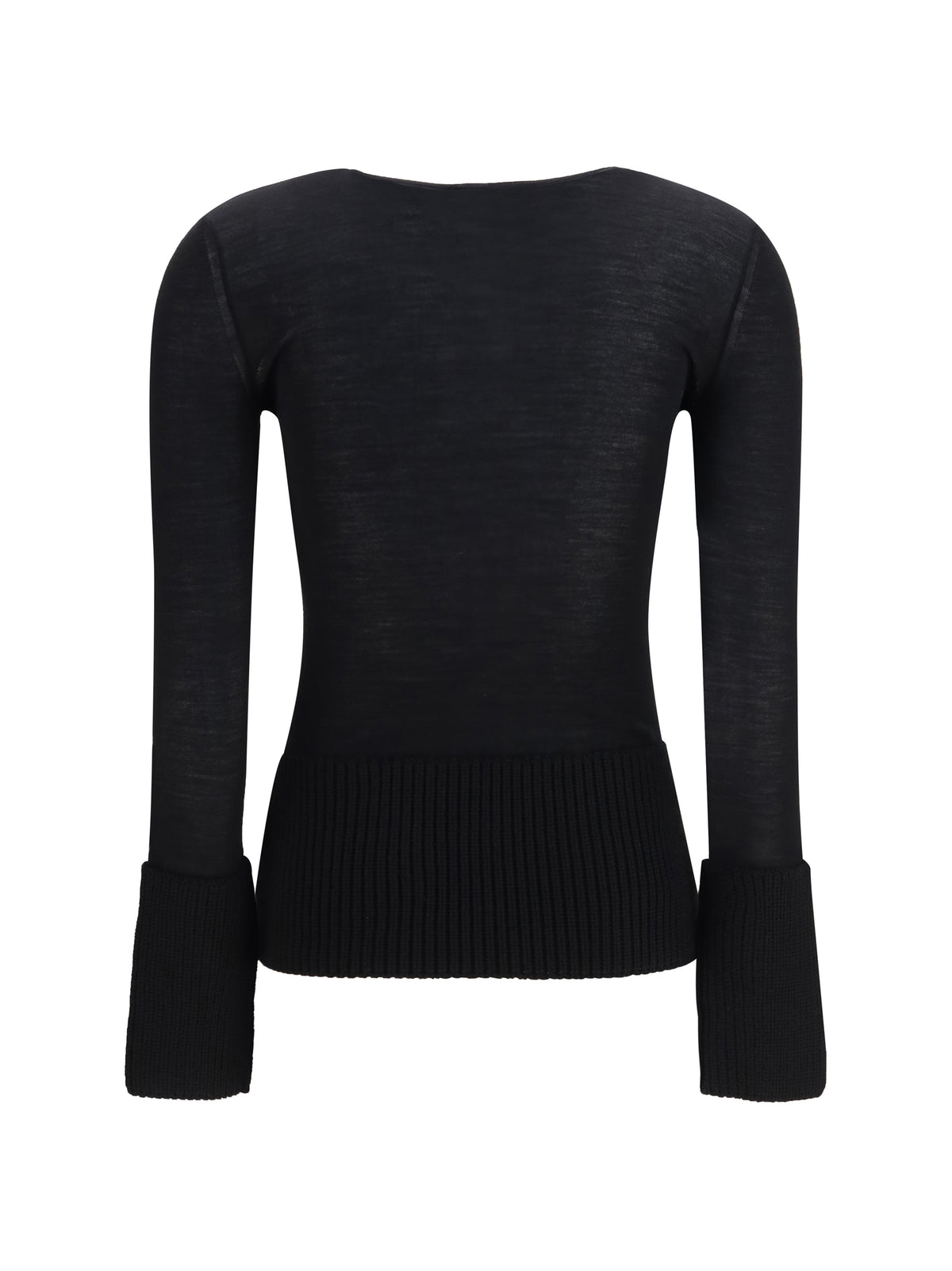 Alaïa Women Merino Wool Crewneck Top ALAIA