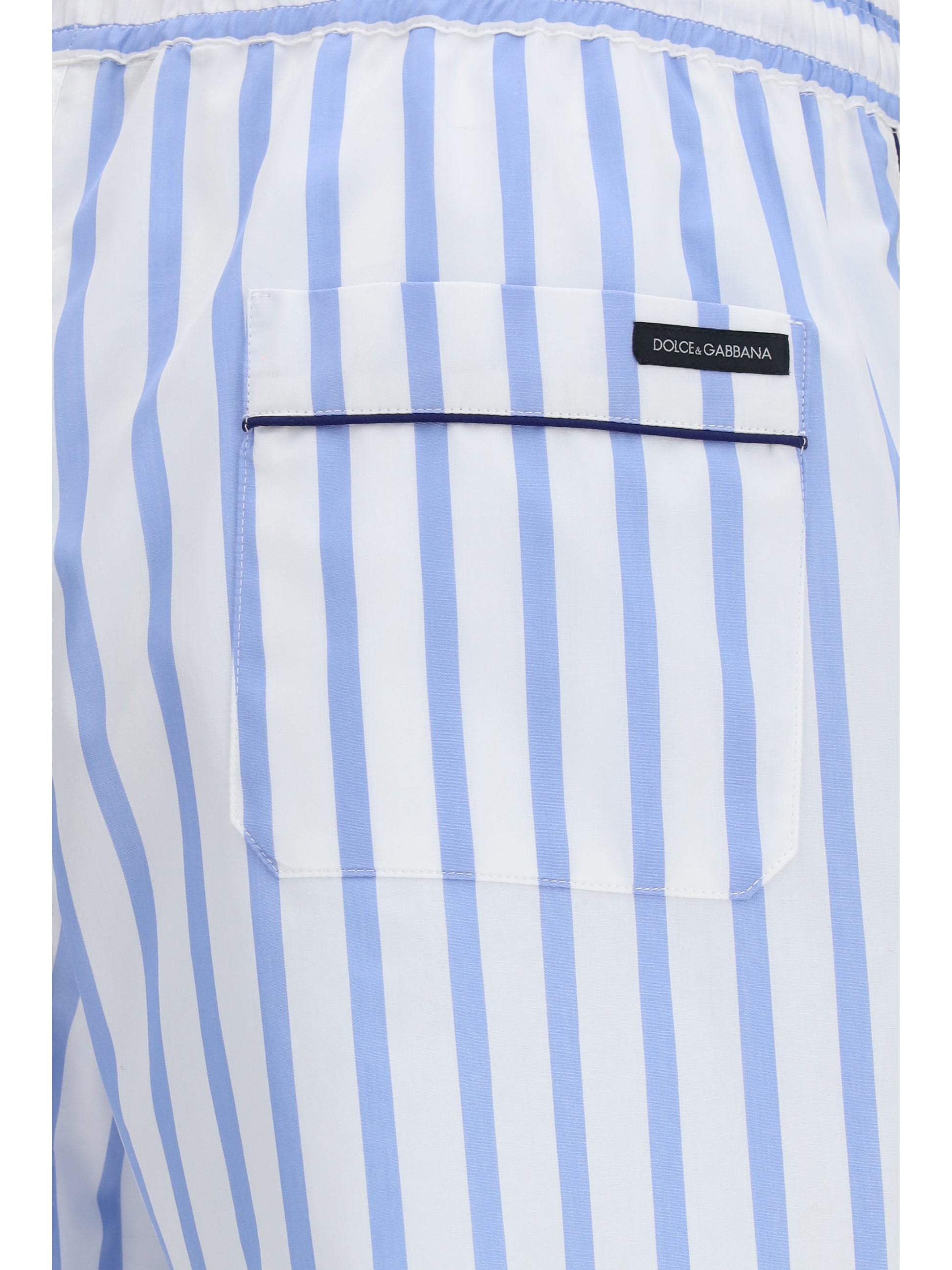 Dolce & Gabbana Men Striped Poplin Bermuda Shorts DOLCE & GABBANA