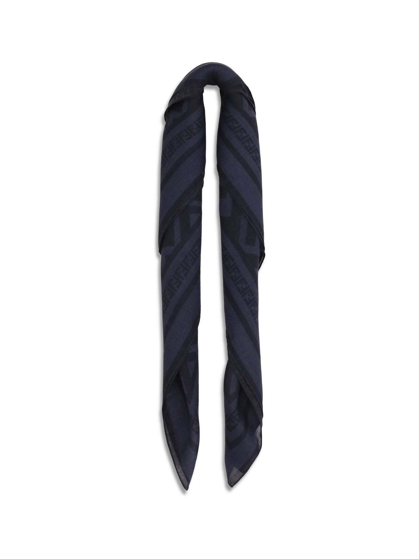 Fendi Men Ff Wool And Silk Scarf FENDI