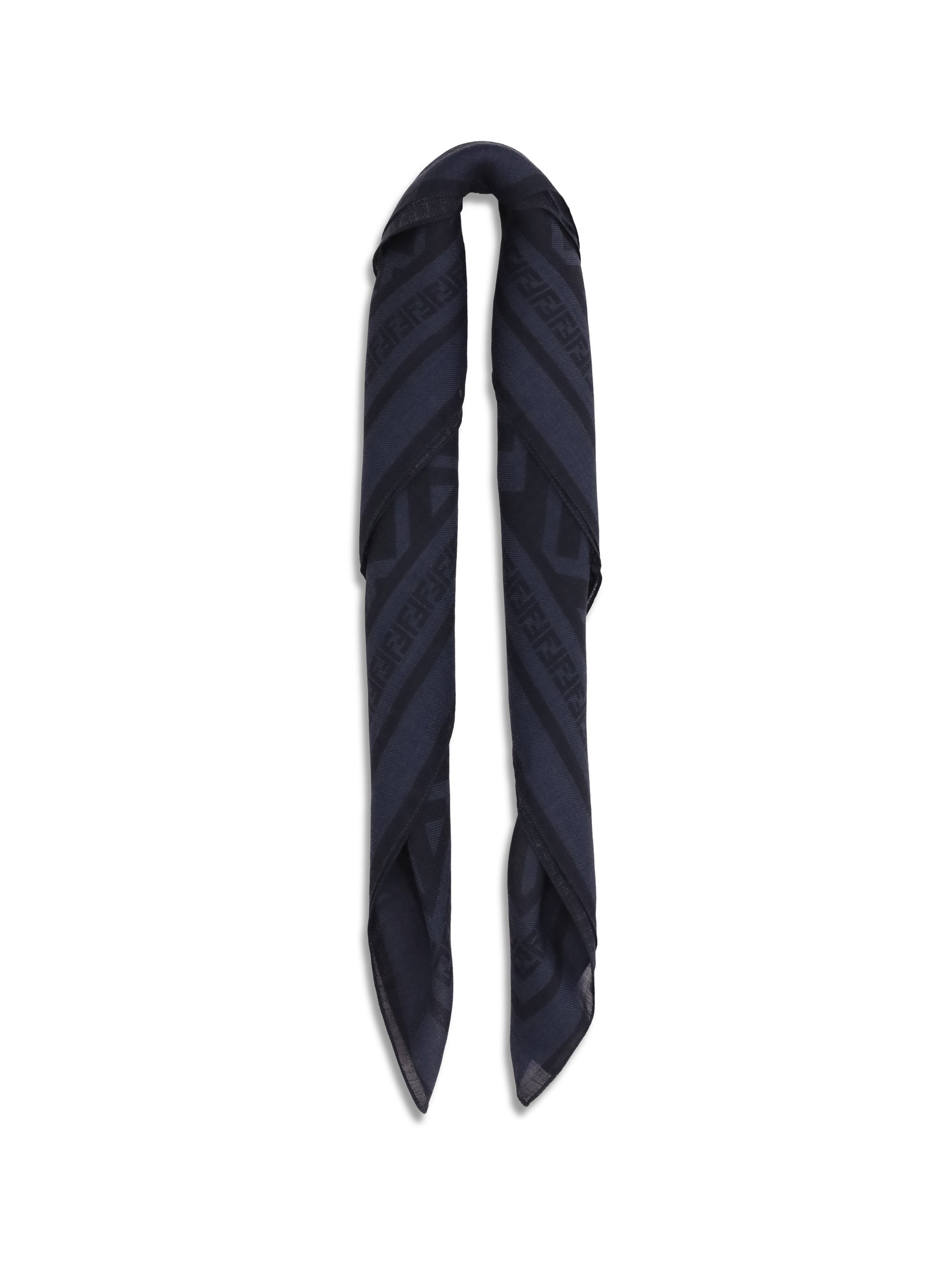 Fendi Men Ff Wool And Silk Scarf FENDI