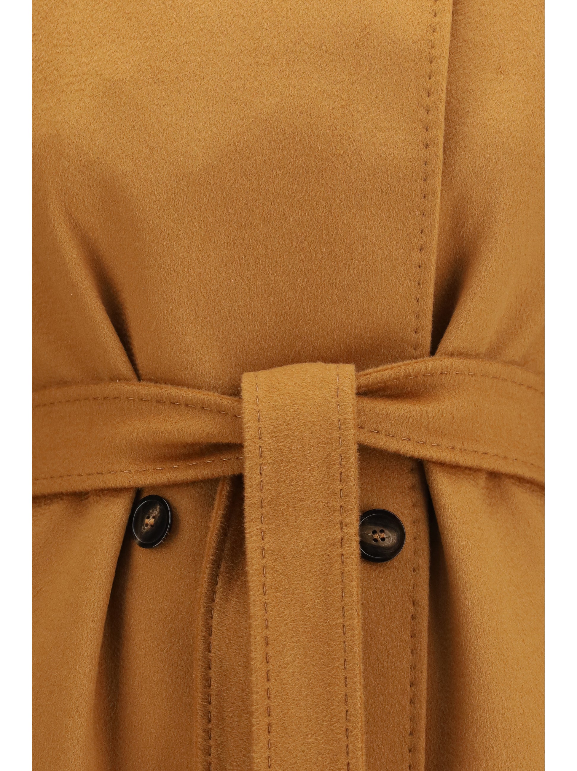 Max Mara Studio Women Double Breasted Wool Coat MAX MARA STUDIO