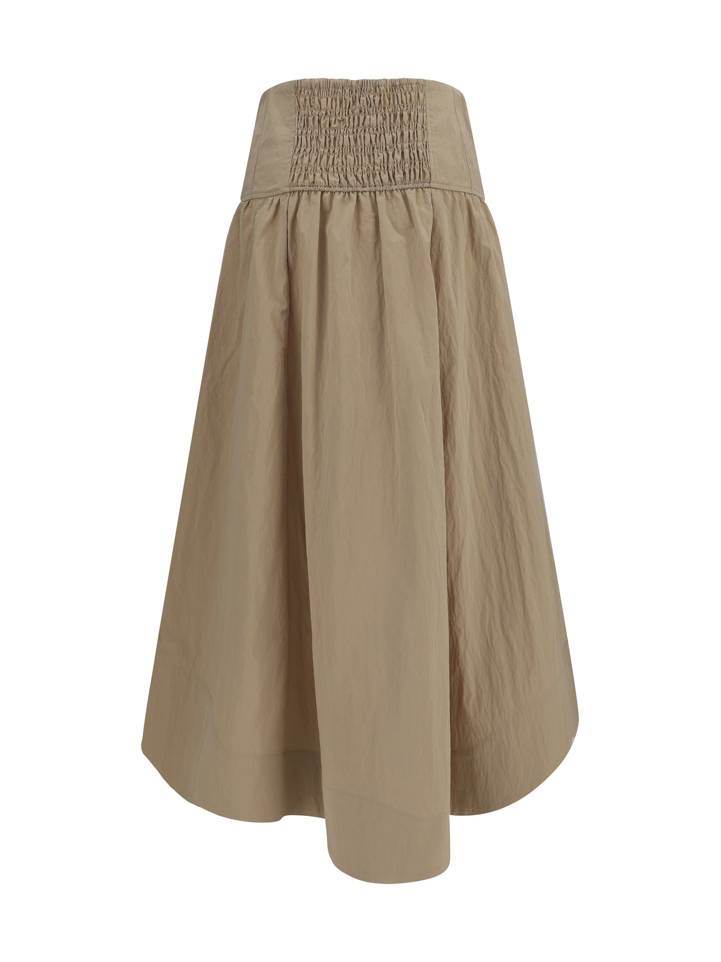 Ganni Women Corset-Detail And Ruched Midi Skirt GANNI