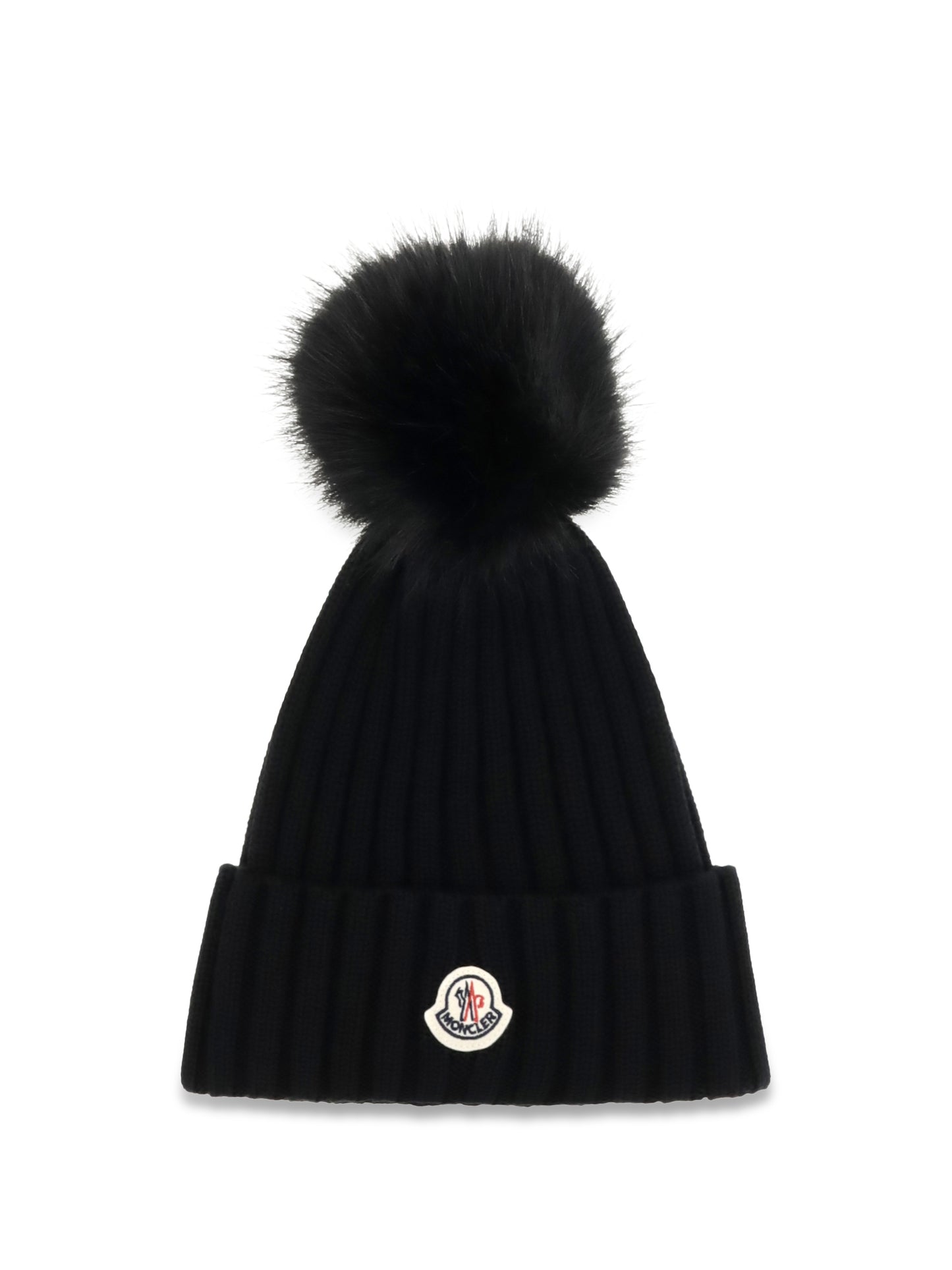 Moncler Women Wool Hat With Pon Pon MONCLER
