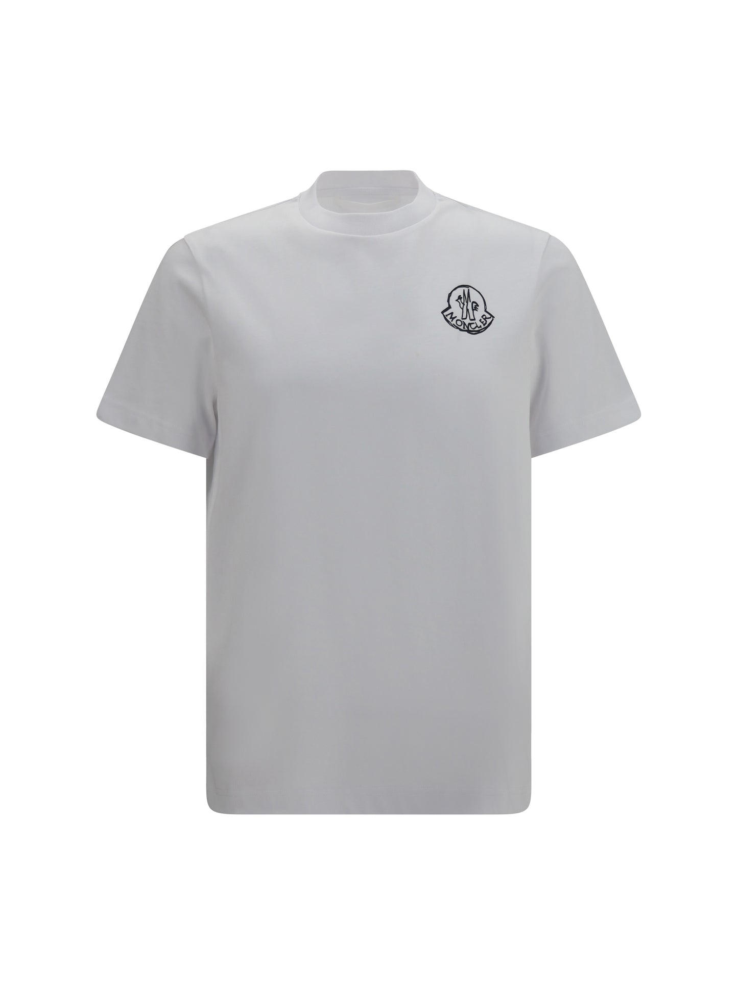 Moncler Men Logo Patch Cotton Jersey T-Shirt MONCLER