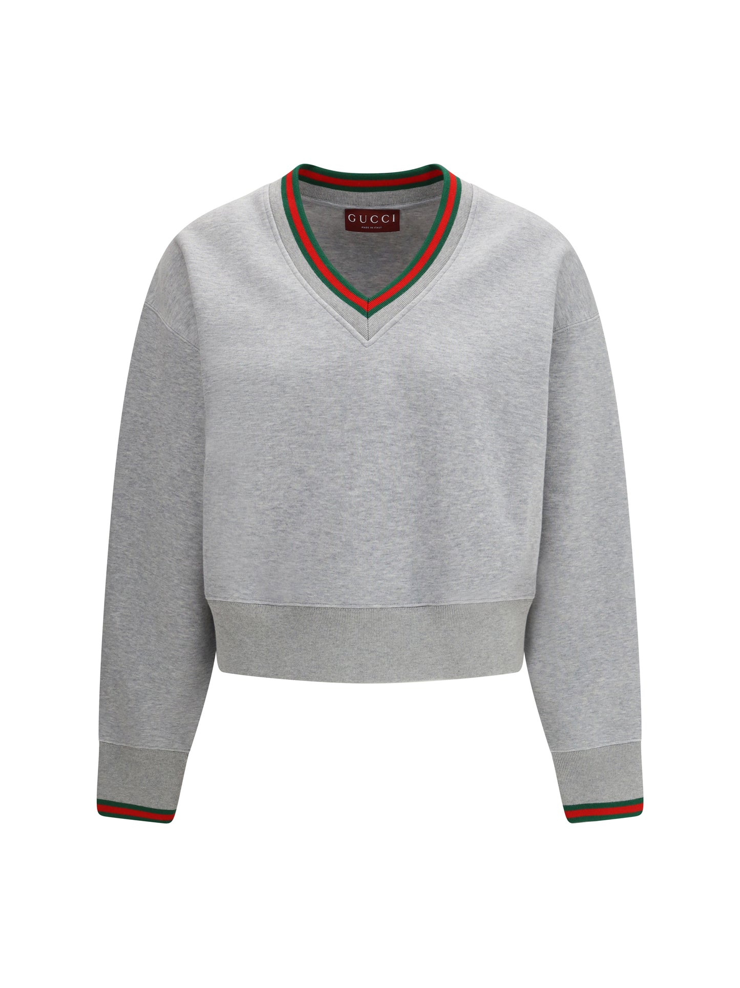 Gucci Women Web Cotton Jersey Sweatshirt GUCCI