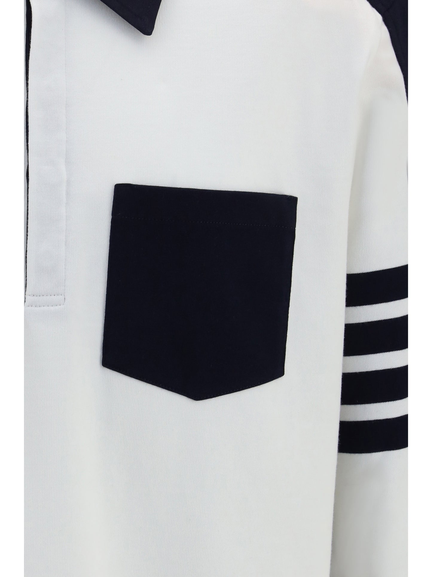 Thom Browne Men Oversized Colorblock Rugby Polo THOM BROWNE