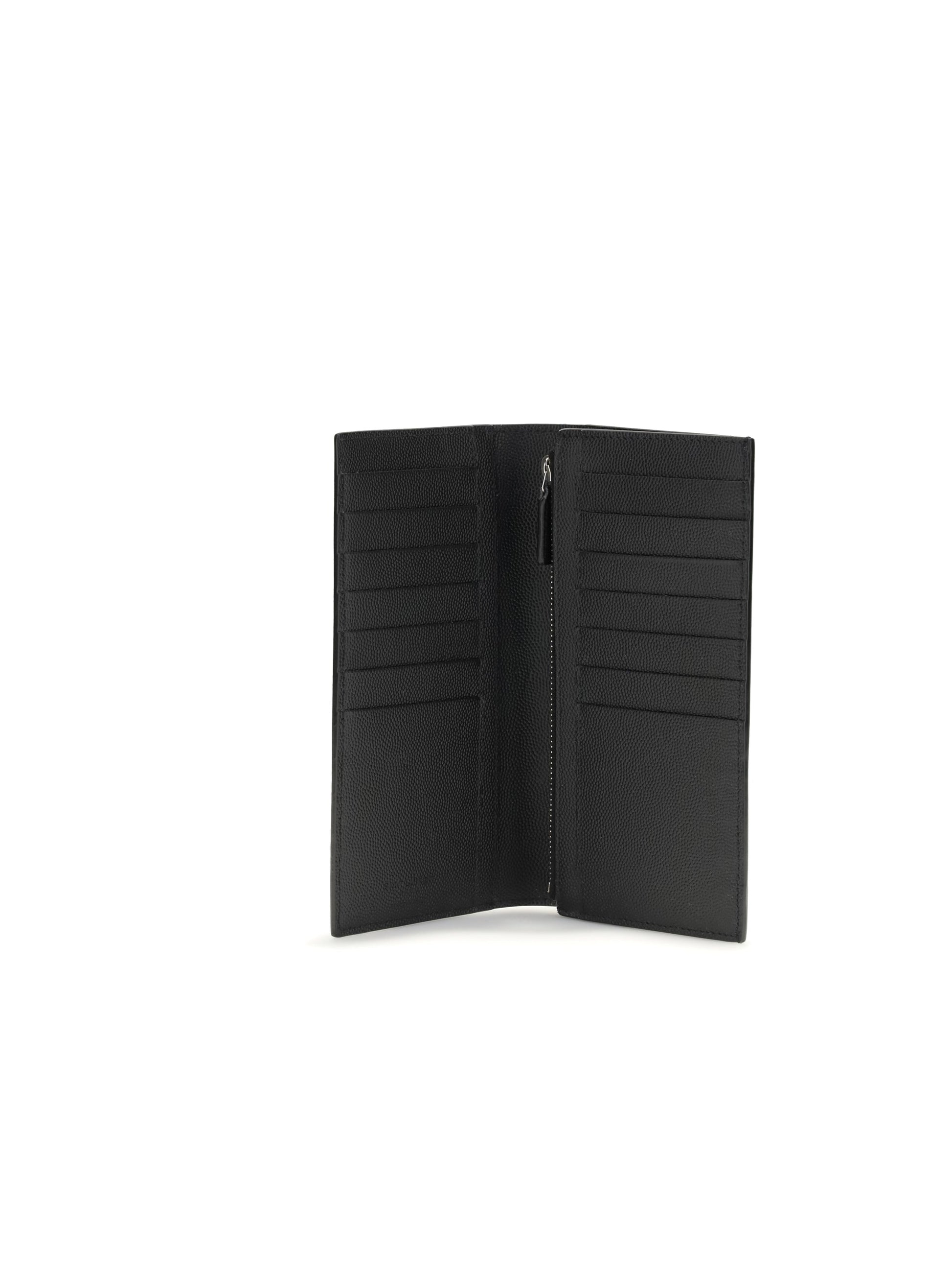 Saint Laurent Men Grained Leather Wallet SAINT LAURENT