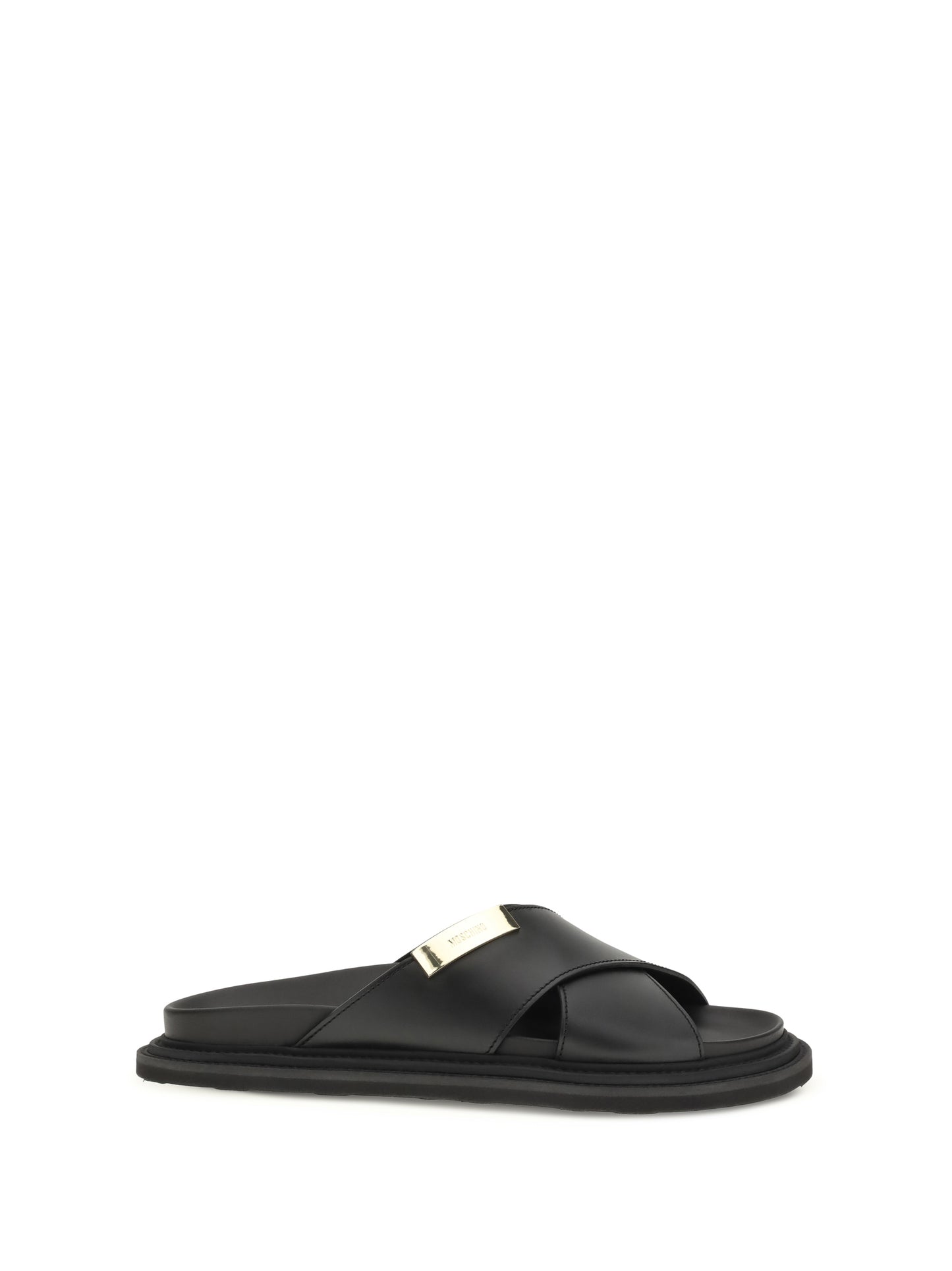 Moschino Men Leather Sandals MOSCHINO
