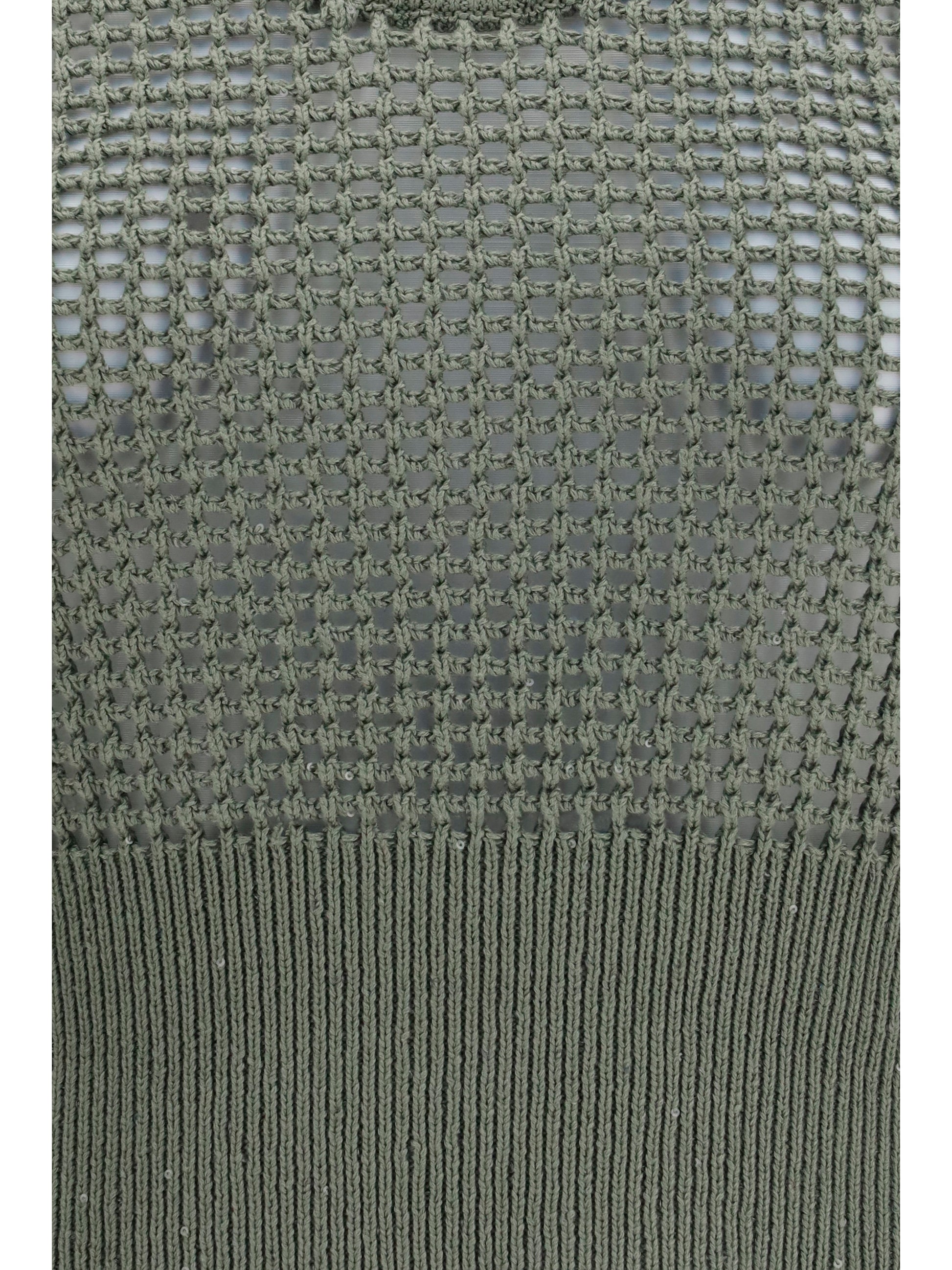 Brunello Cucinelli Women Perforated Sequin Tank Top BRUNELLO CUCINELLI