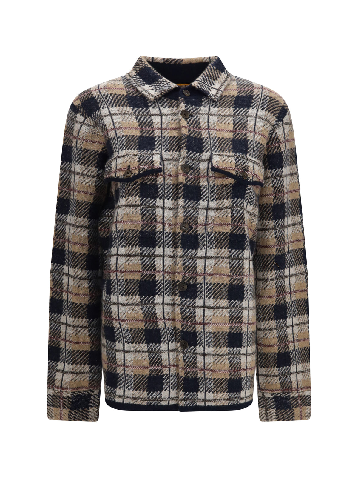 Guest In Residence Women Checked Cashmere Shirt GUEST IN RESIDENCE