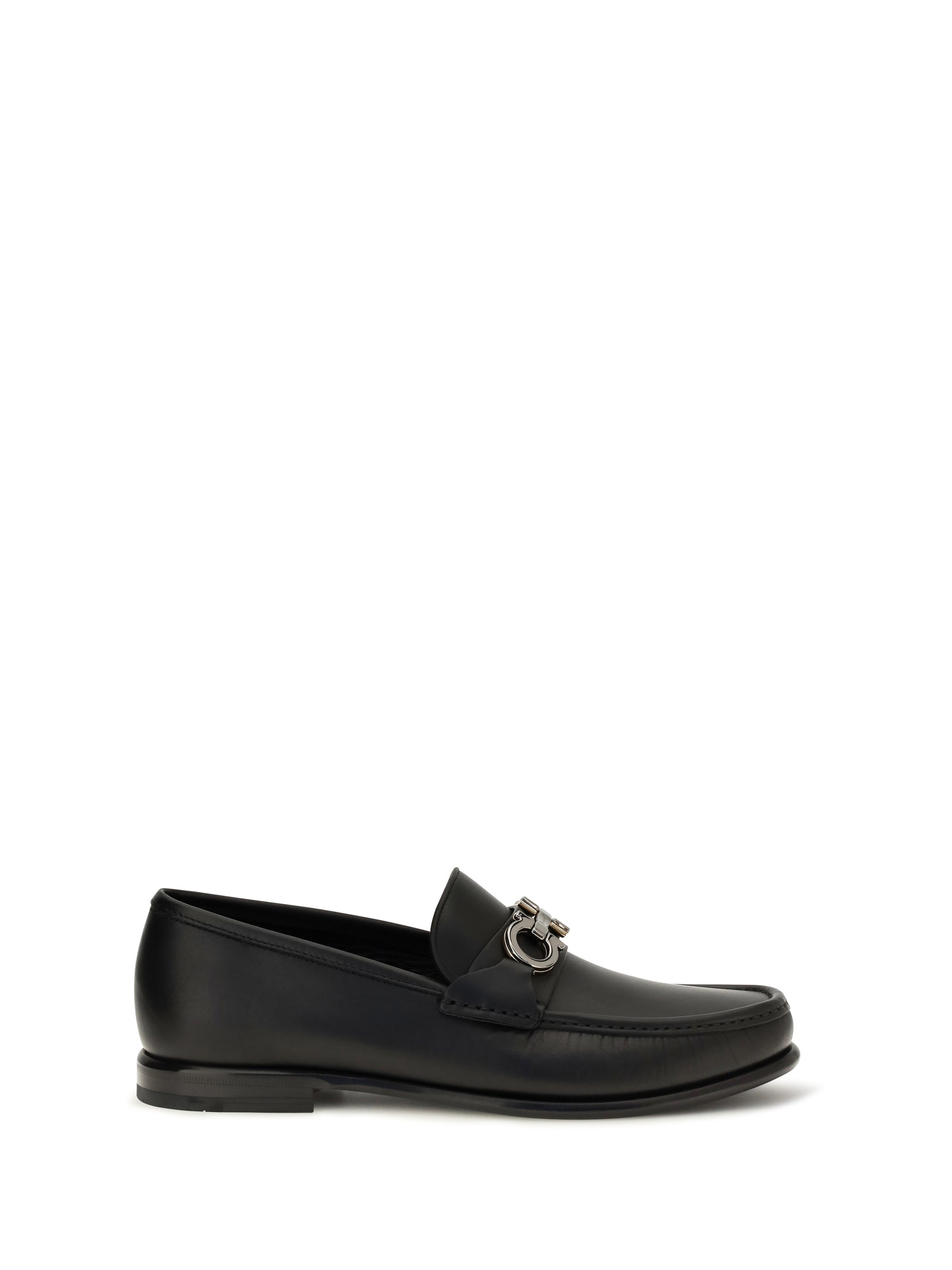Ferragamo Men Gancini Ornament Loafers FERRAGAMO