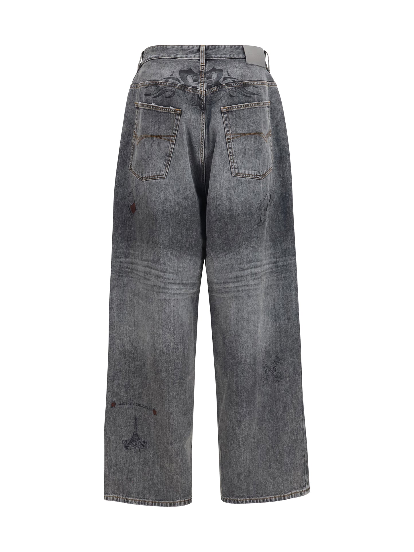 Balenciaga Men Tattoo Baggy Pants BALENCIAGA