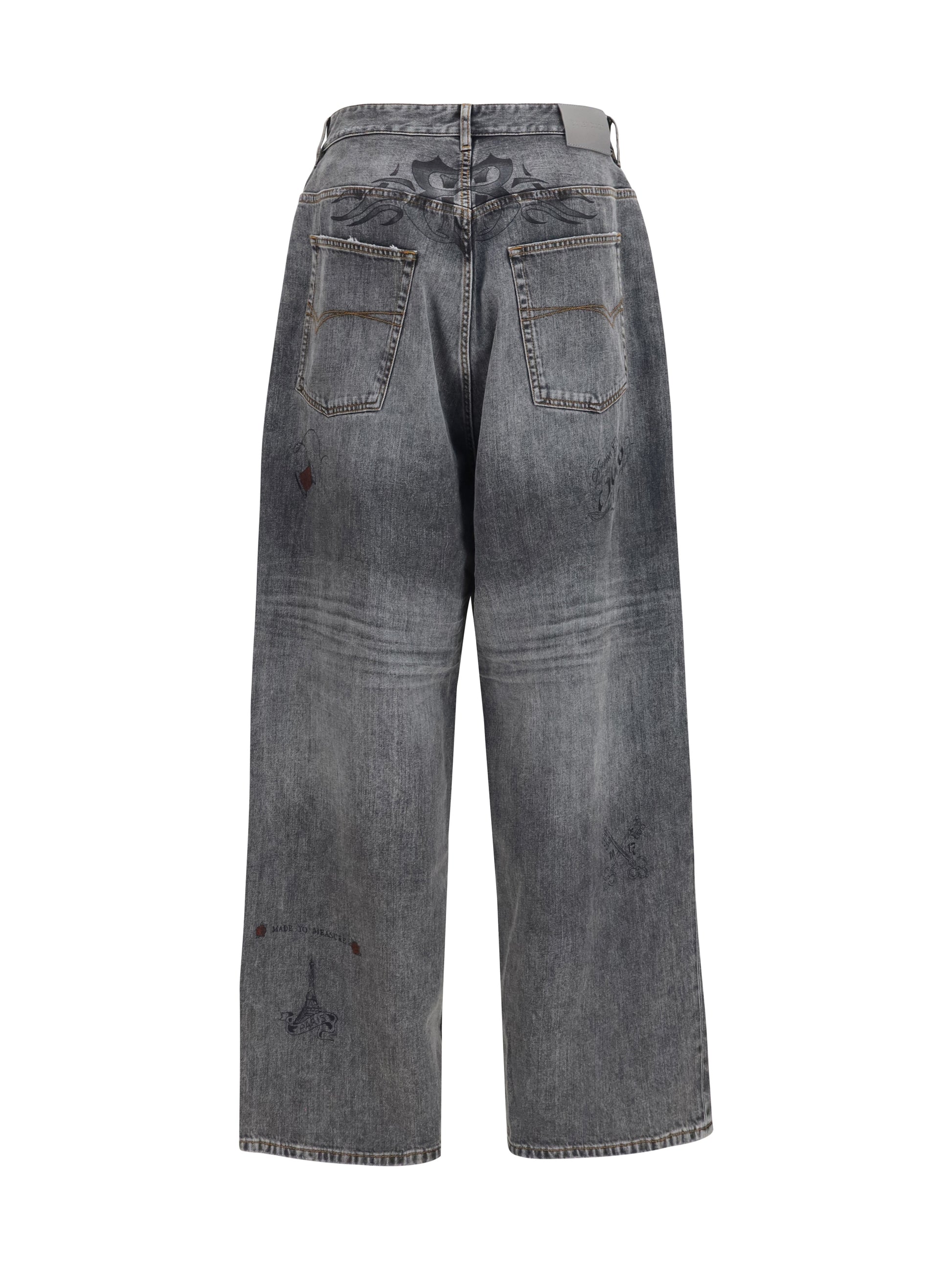 Balenciaga Men Tattoo Baggy Pants BALENCIAGA