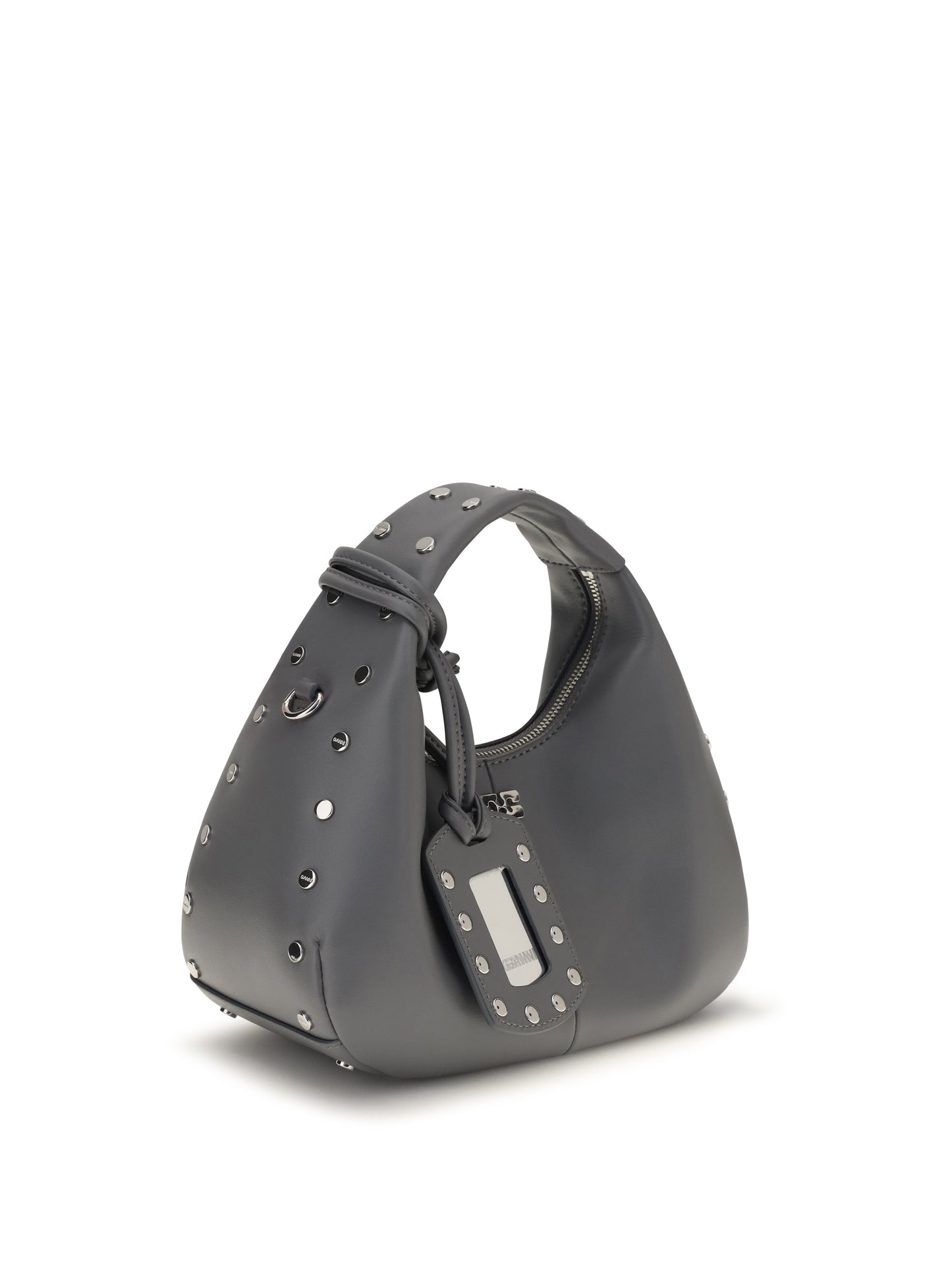Ganni Women Mini Studded Hobo Handbag GANNI