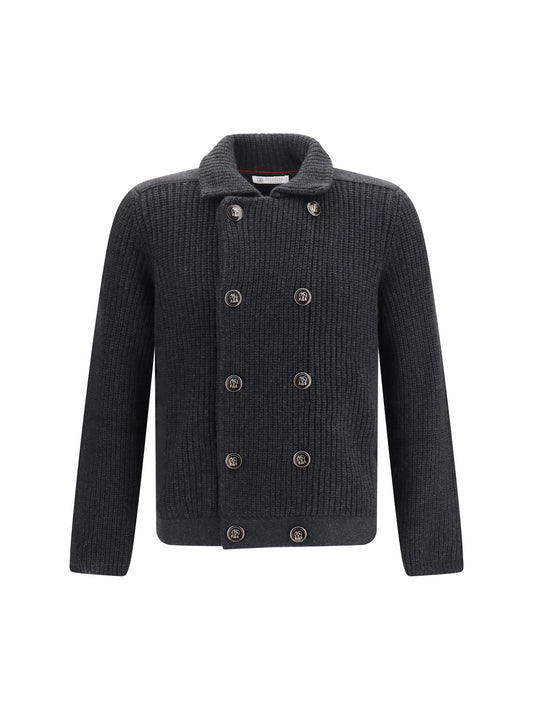 Brunello Cucinelli Men Marina Cardigan In English Rib Cashmere BRUNELLO CUCINELLI