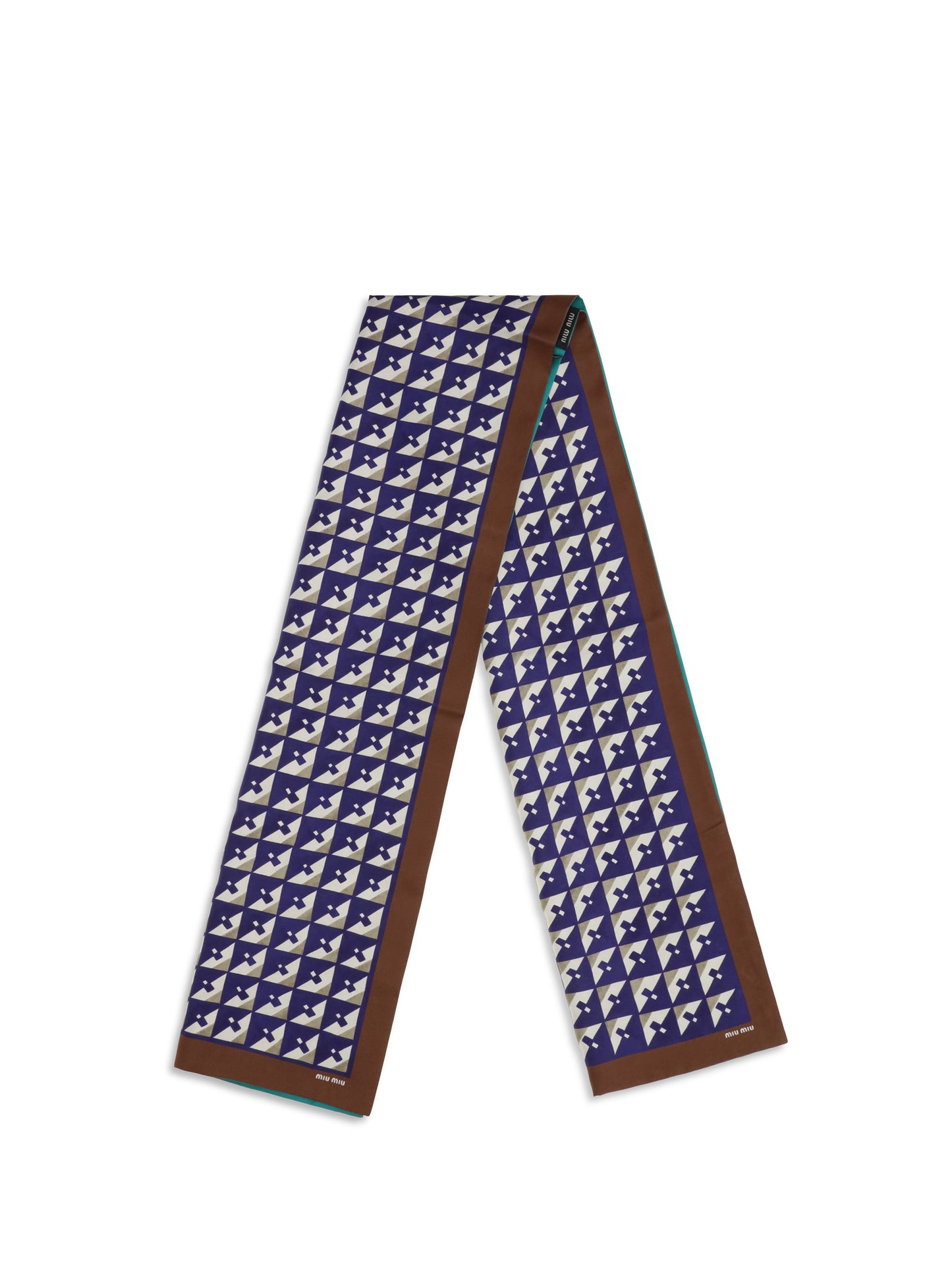 Miu Miu Women Geometric Print Scarf MIU MIU