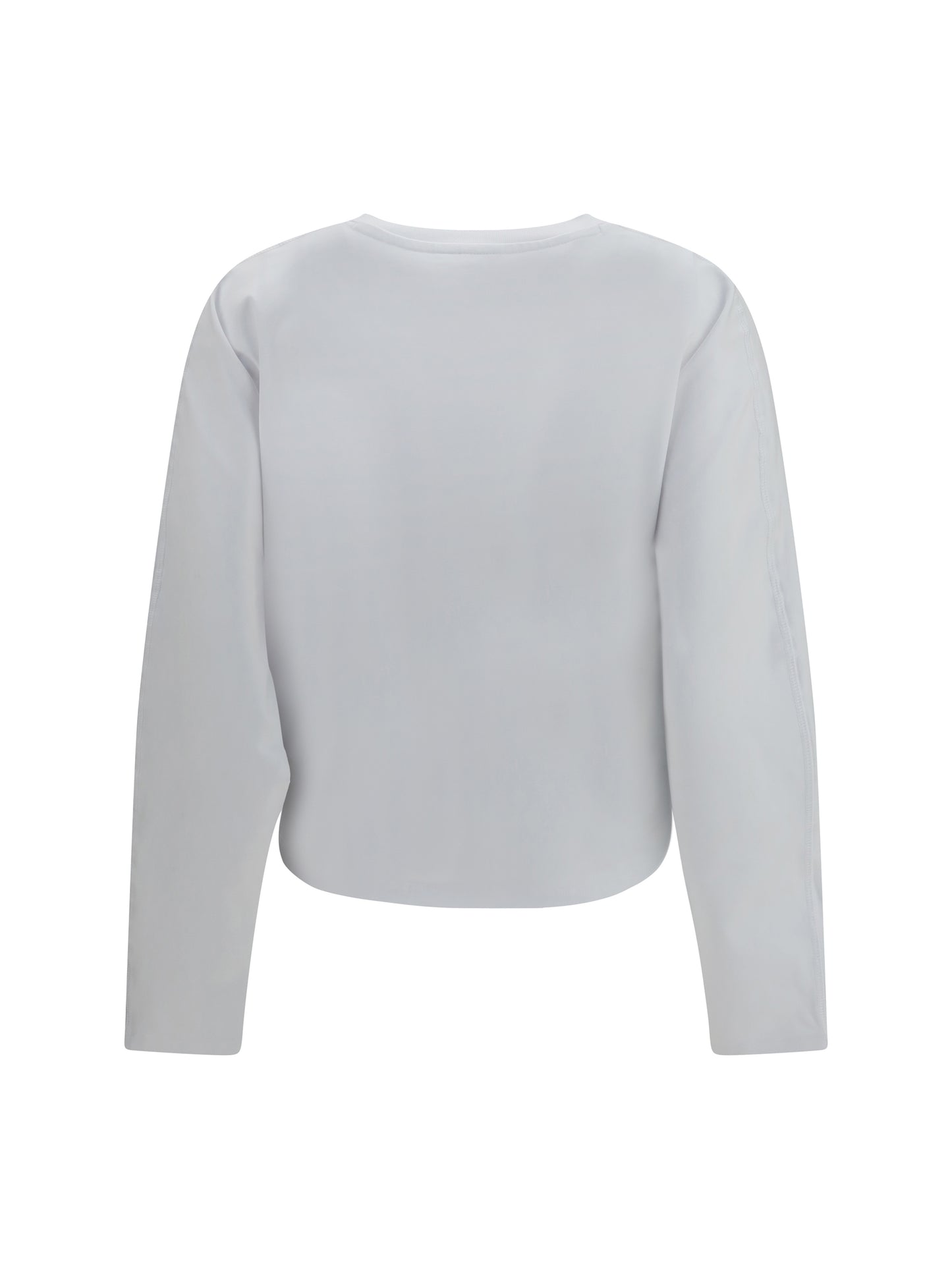 Ganni Women Asymmetric Draped Stretch Cotton Top GANNI
