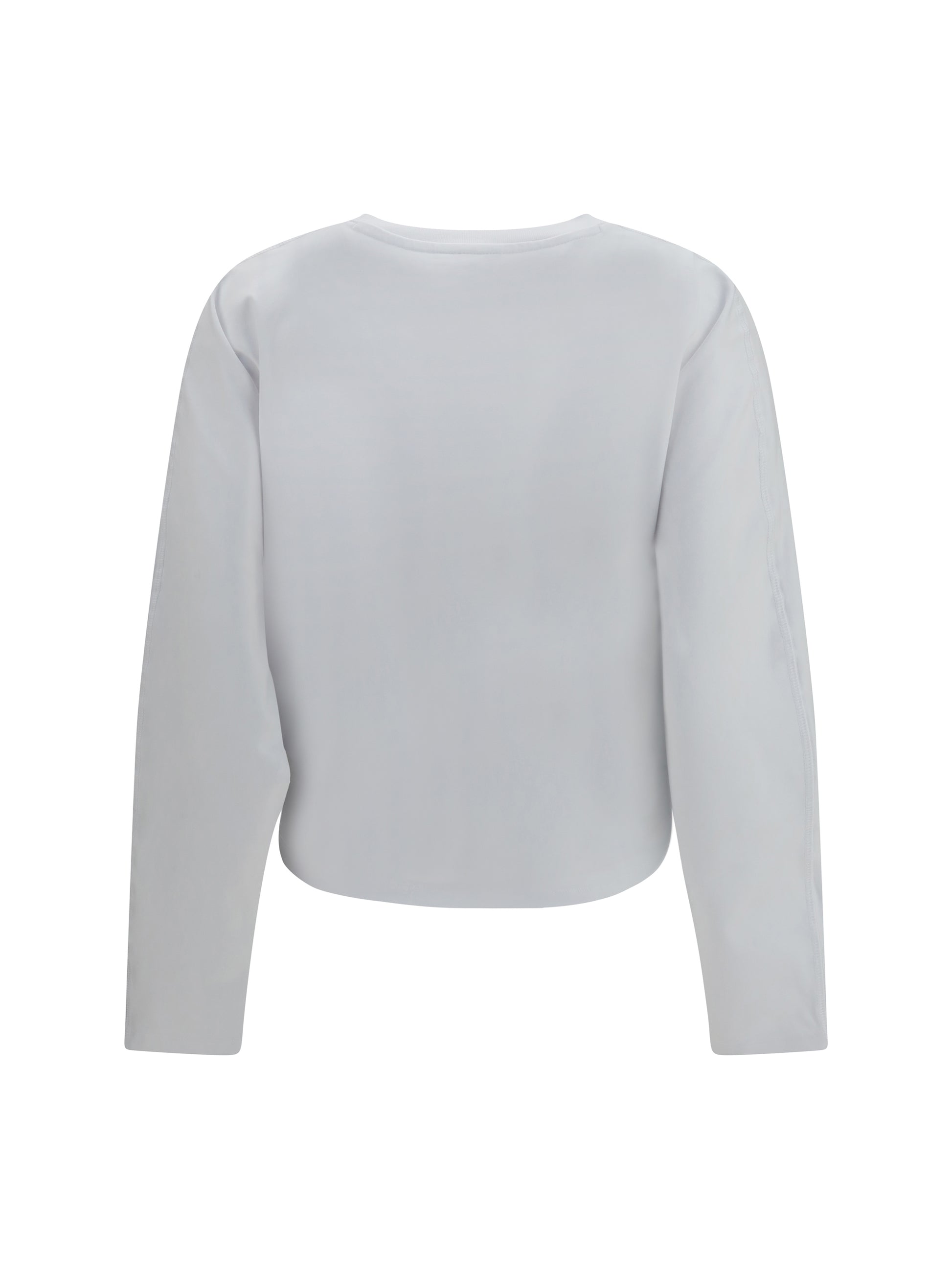 Ganni Women Asymmetric Draped Stretch Cotton Top GANNI
