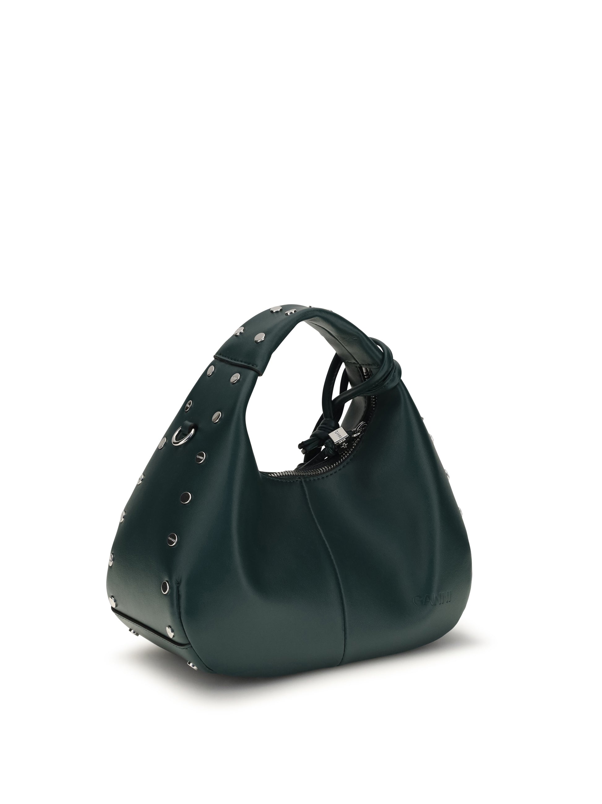 Ganni Women Mini Studded Hobo Handbag GANNI