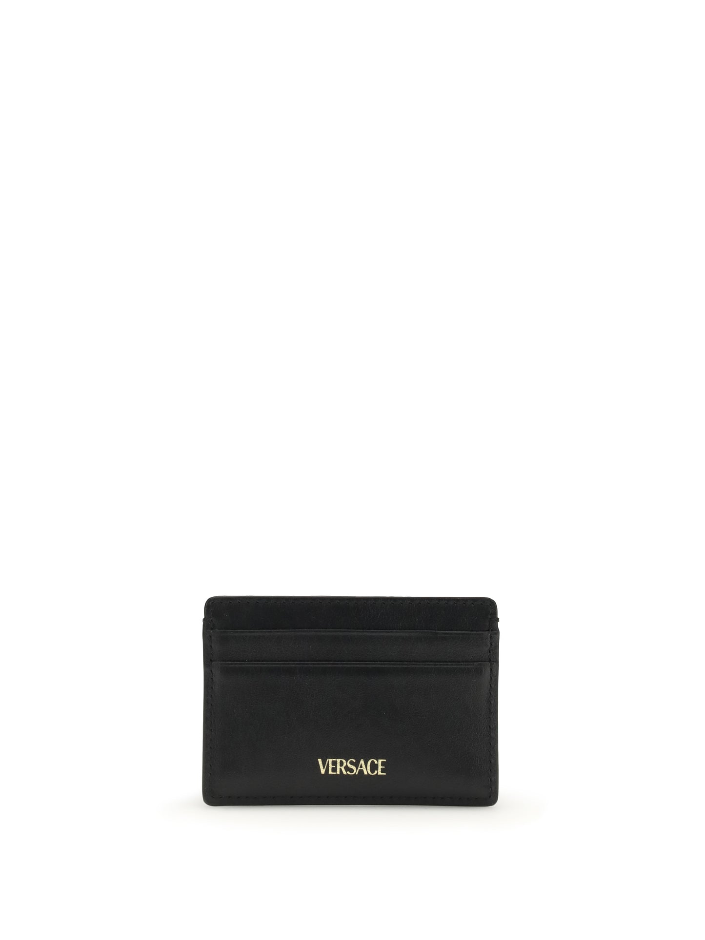 Versace Men La Medusa Leather Card Holder VERSACE
