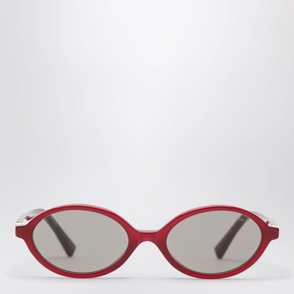 Miu Miu Miu Regard Oval Sunglasses In Burgundy Women MIU MIU