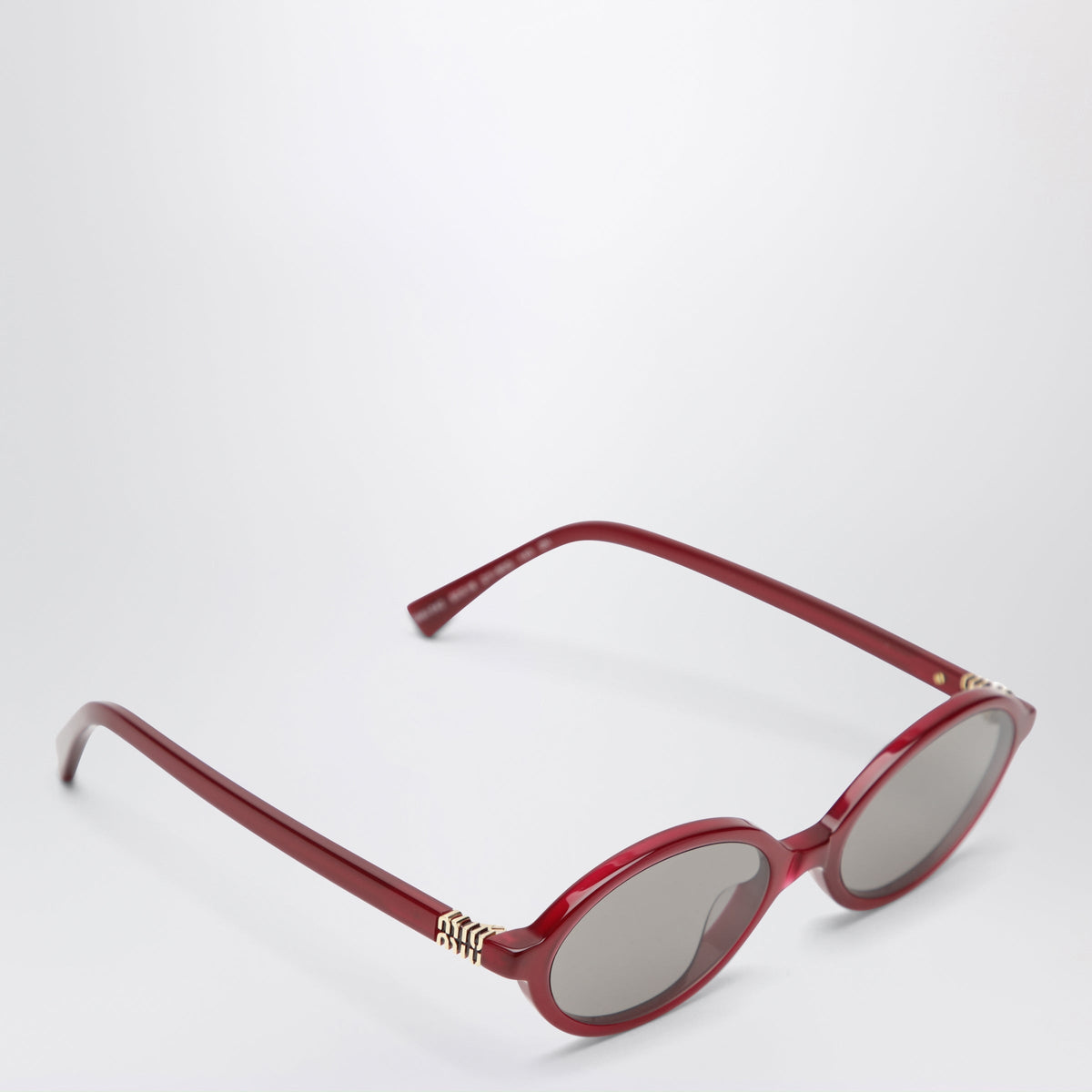 Miu Miu Miu Regard Oval Sunglasses In Burgundy Women MIU MIU