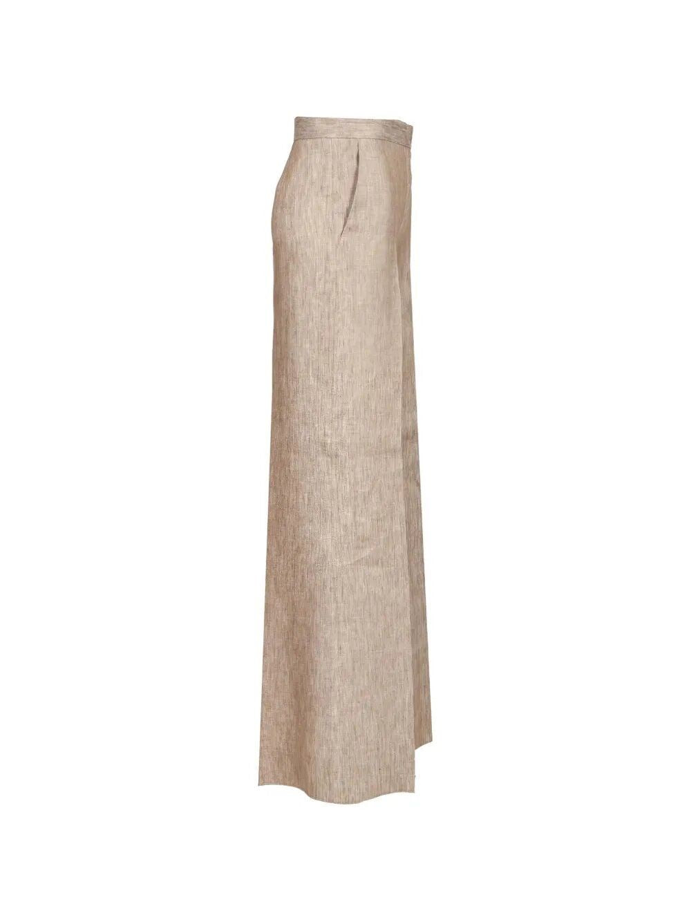 Max Mara Women Chevron Linen Batavia Trousers MAX MARA