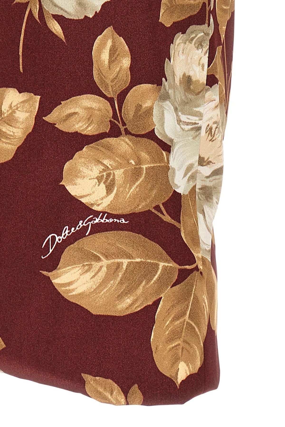 Dolce & Gabbana Women Rose Print Dress DOLCE & GABBANA