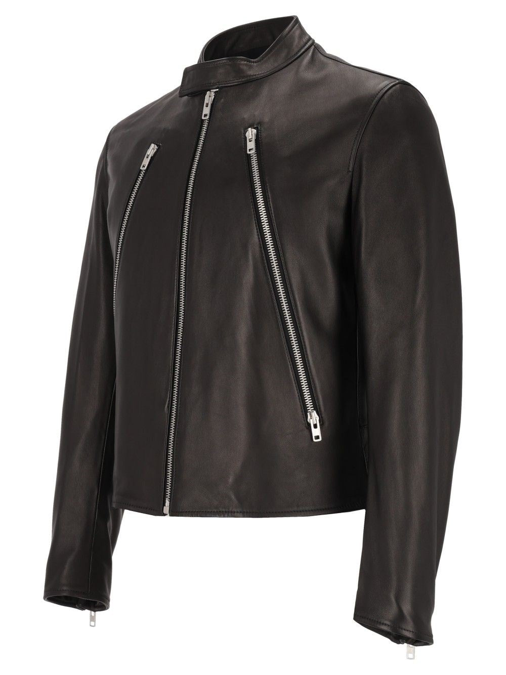 Maison Margiela Men 5-Zip Leather Jacket MAISON MARGIELA