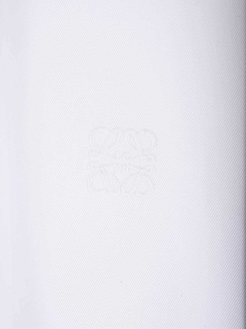 Loewe Women White Cotton Twill Shirt LOEWE