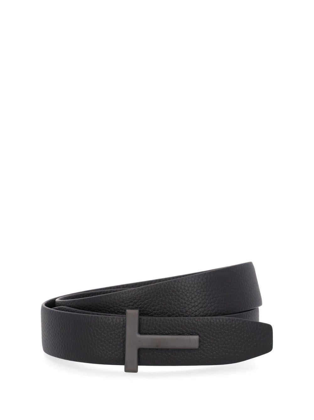 Tom Ford Men Reversible Grained Leather Belt TOM FORD