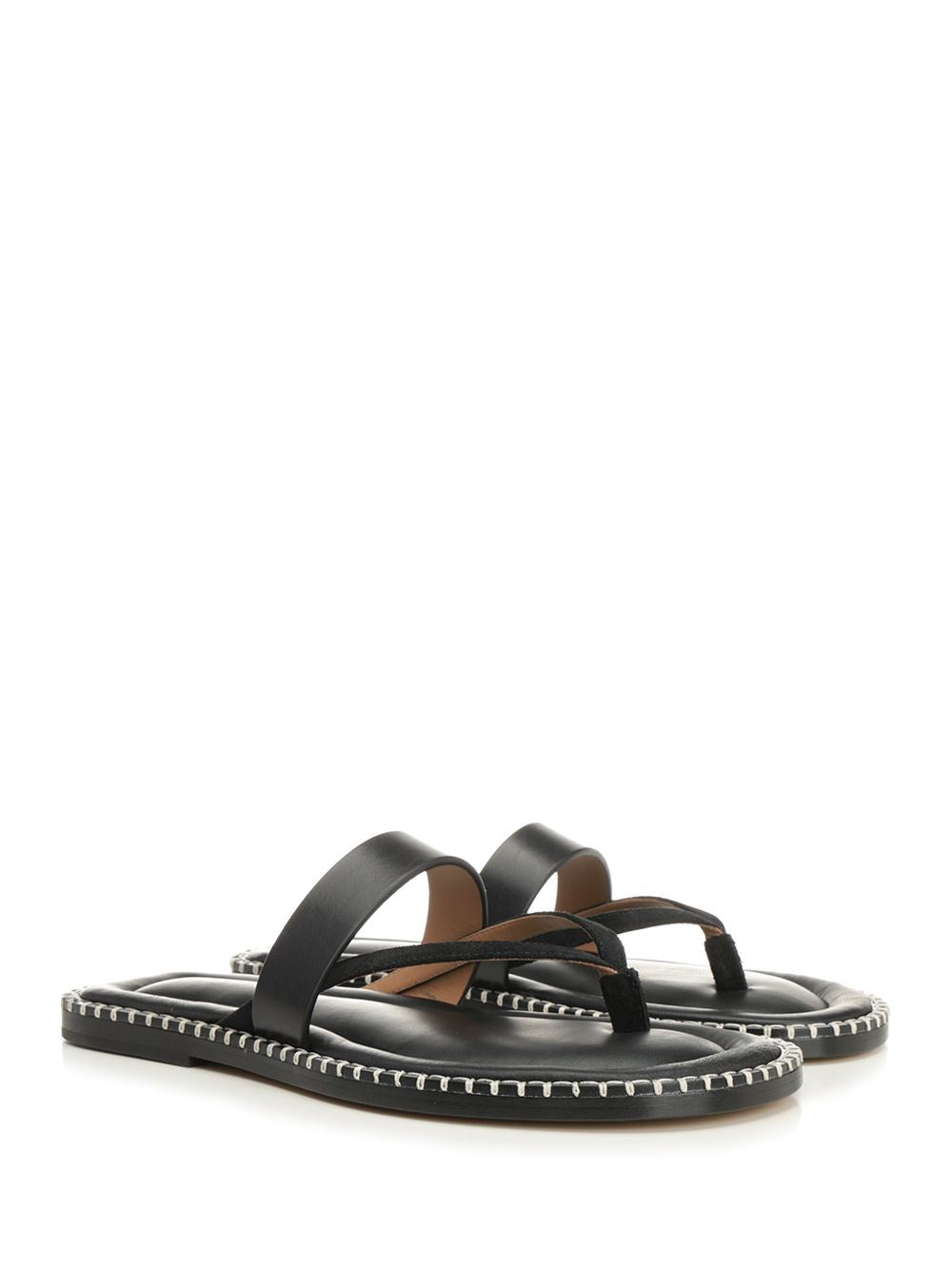 Dries Van Noten Men Leather Flip-Flops DRIES VAN NOTEN