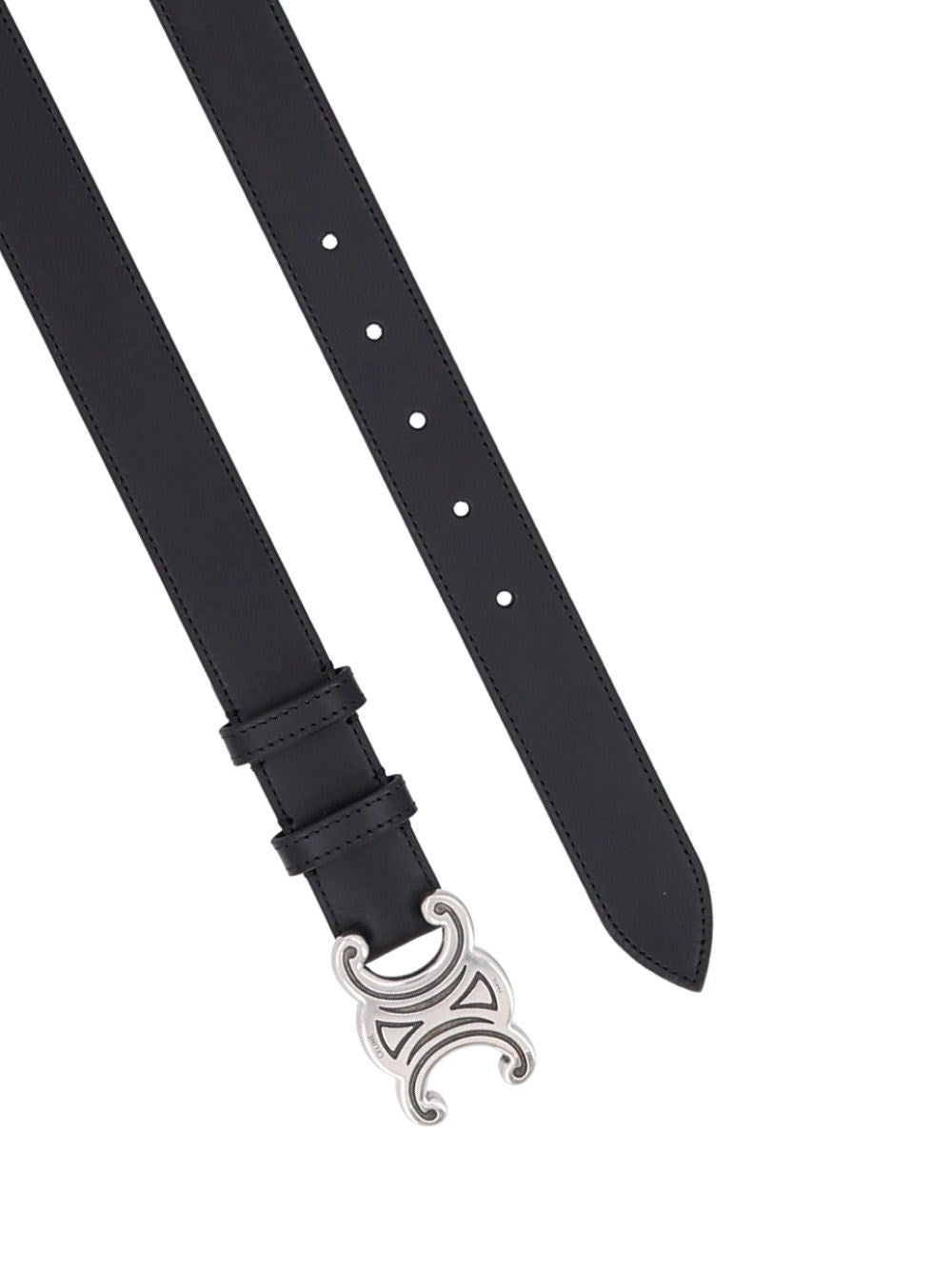 Celine Men "Helium" Leather Belt CELINE