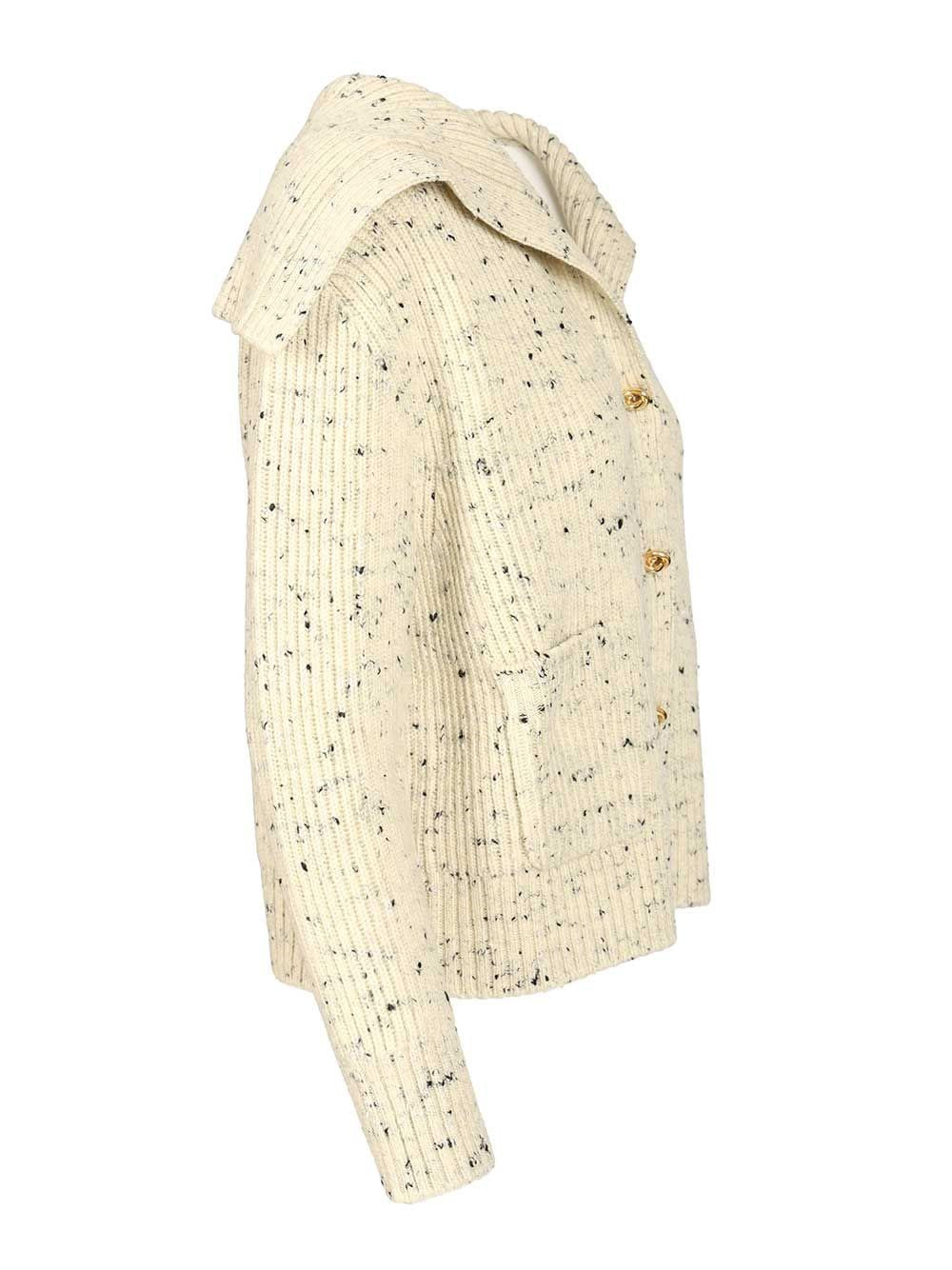 Bottega Veneta Women Ribbed Wool Cardigan BOTTEGA VENETA
