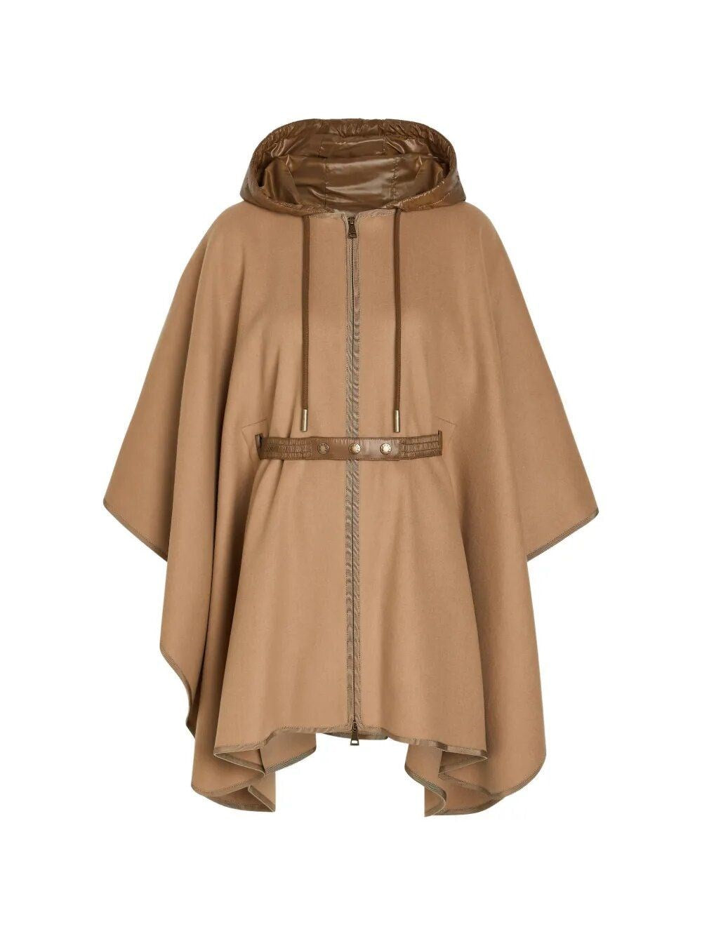 Moncler Women Padded Cape In Wool Blend MONCLER