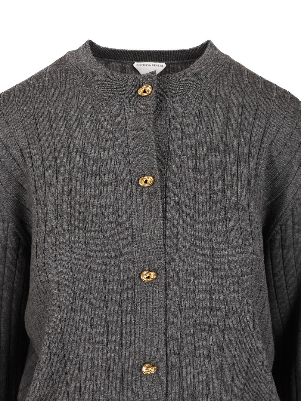 Bottega Veneta Women Ribbed Wool Cardigan