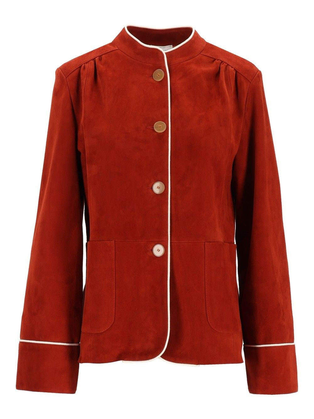 Forte_Forte Women Suede Band Collar Jacket FORTE FORTE