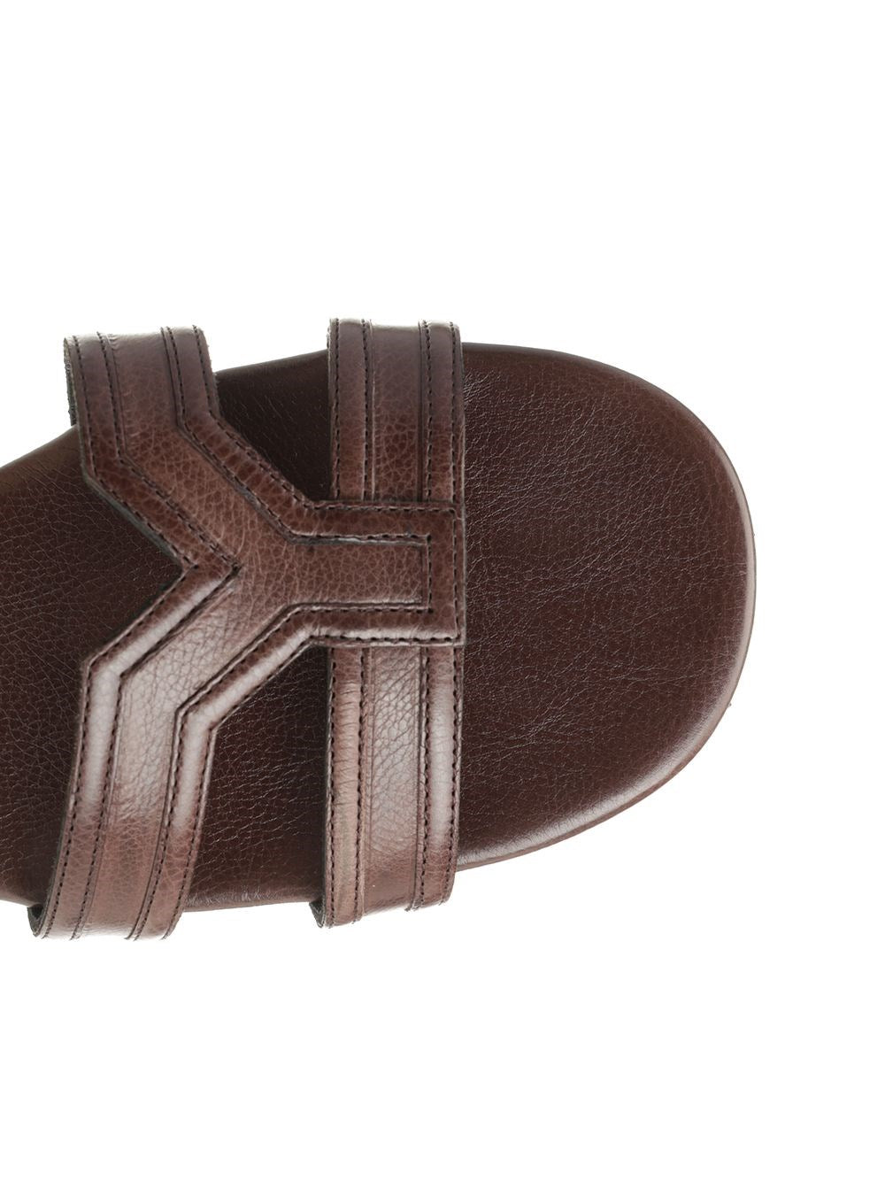 Saint Laurent Women Mabrouka Leather Sandals SAINT LAURENT